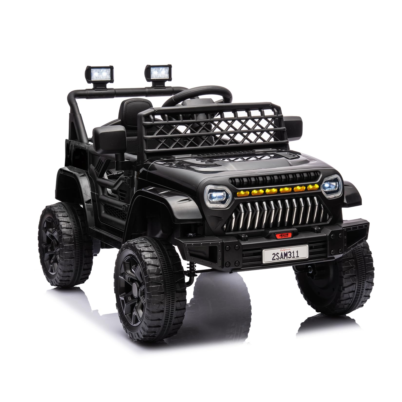 GarveeLife 12V Kids Ride On Truck Electric Vehicle Battery Powered Car Toddlers Ride On Toy for Boys Girls with Remote Control, 4-Wheel Suspension,