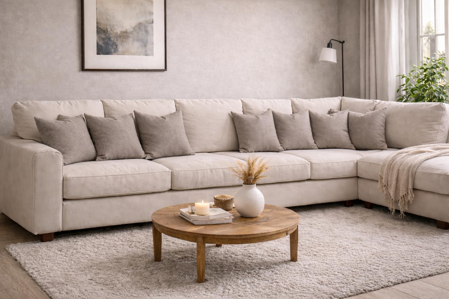 CVHOMEDECO. Primitivi Country Welcome Copri Cuscino Ricamato per Divano
