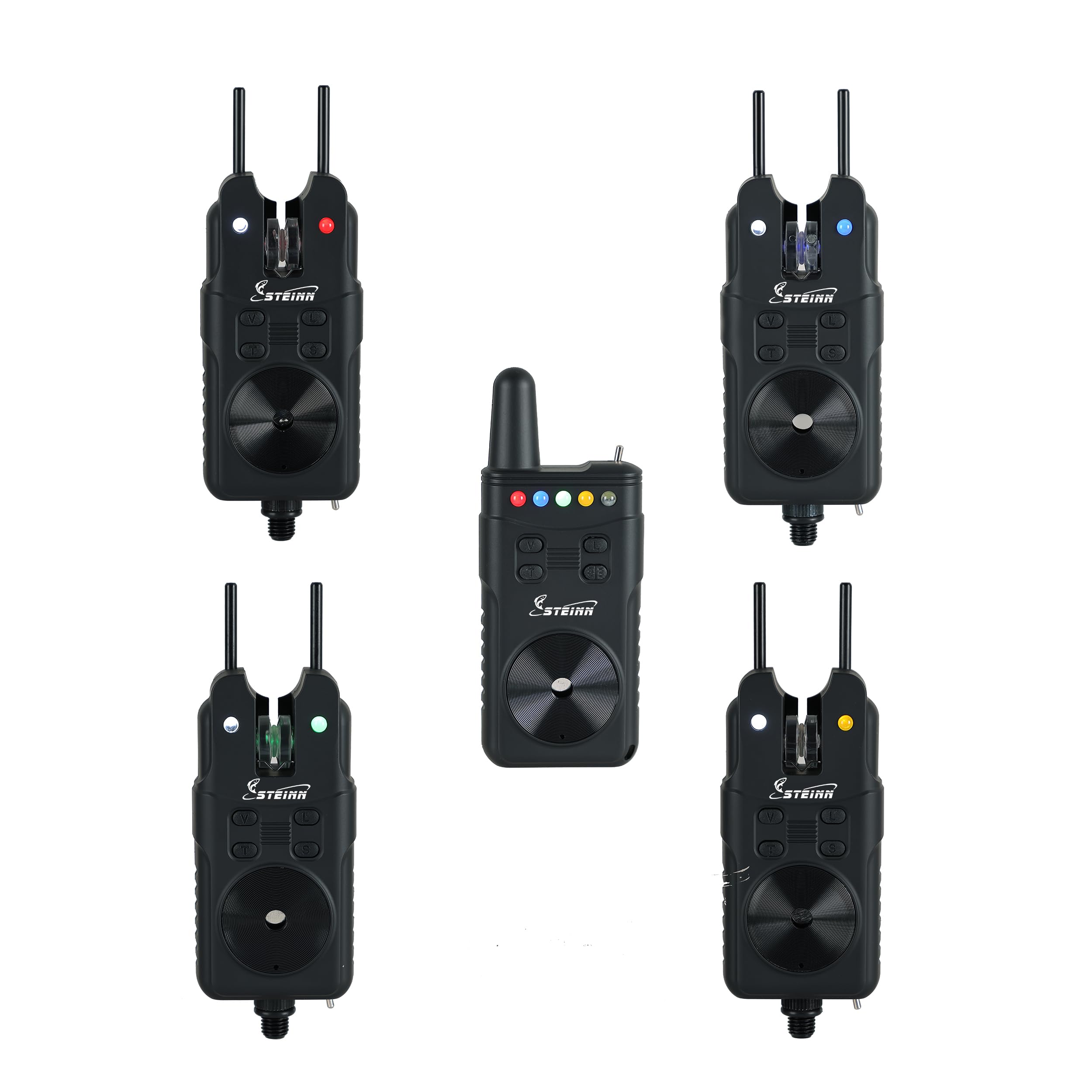 Steinn steinn004 Lot de détecteurs de touche électroniques sans fil avec LED pour la pêche à la carpe