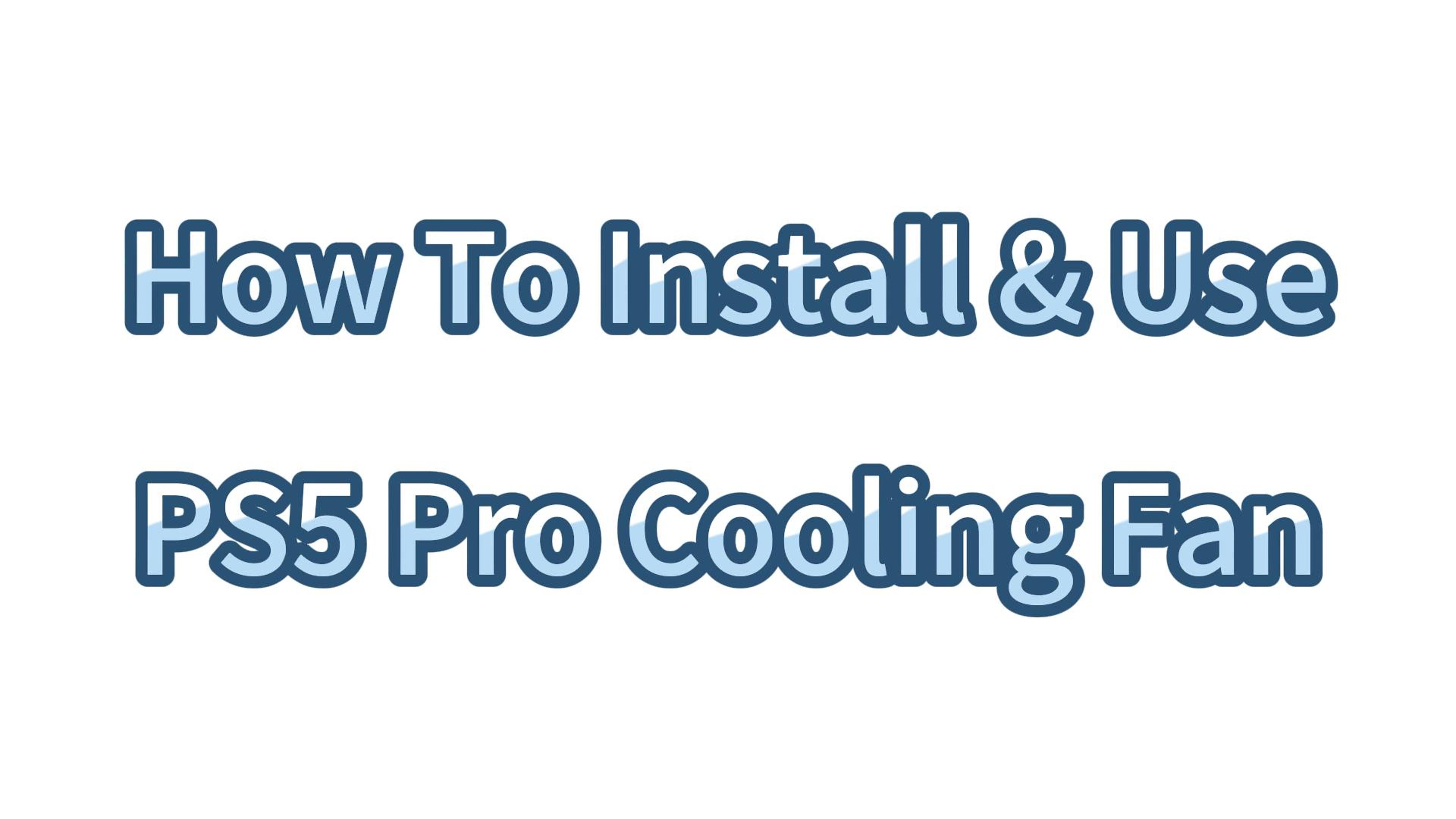 Image of Cooling Fan for PS5 Pro,Upgraded Quiet Cooler Fan,Auto On /Off Cooling Accessories with Adjustable Speed,LED Light,USB 3.0 Port for PlayStation 5 Pro Disc /Digital (Not for PS5 /PS5 Slim)