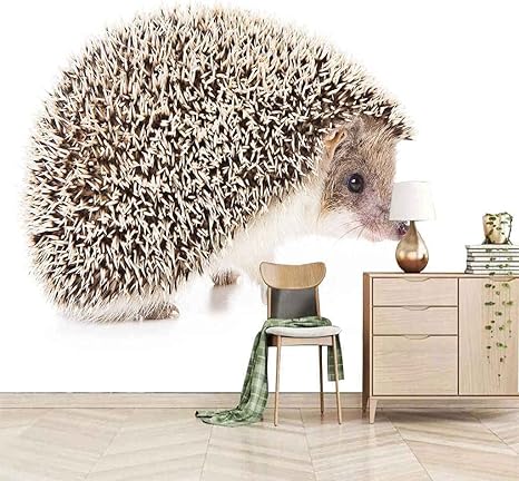 Amazon 動物ハリネズミ 壁紙 3d 寝室の壁紙壁画自己粘着リビングルーム写真壁画ポスター現代の壁の壁紙オフィス研究ソファテレビの背景 250x175 Cm 壁紙