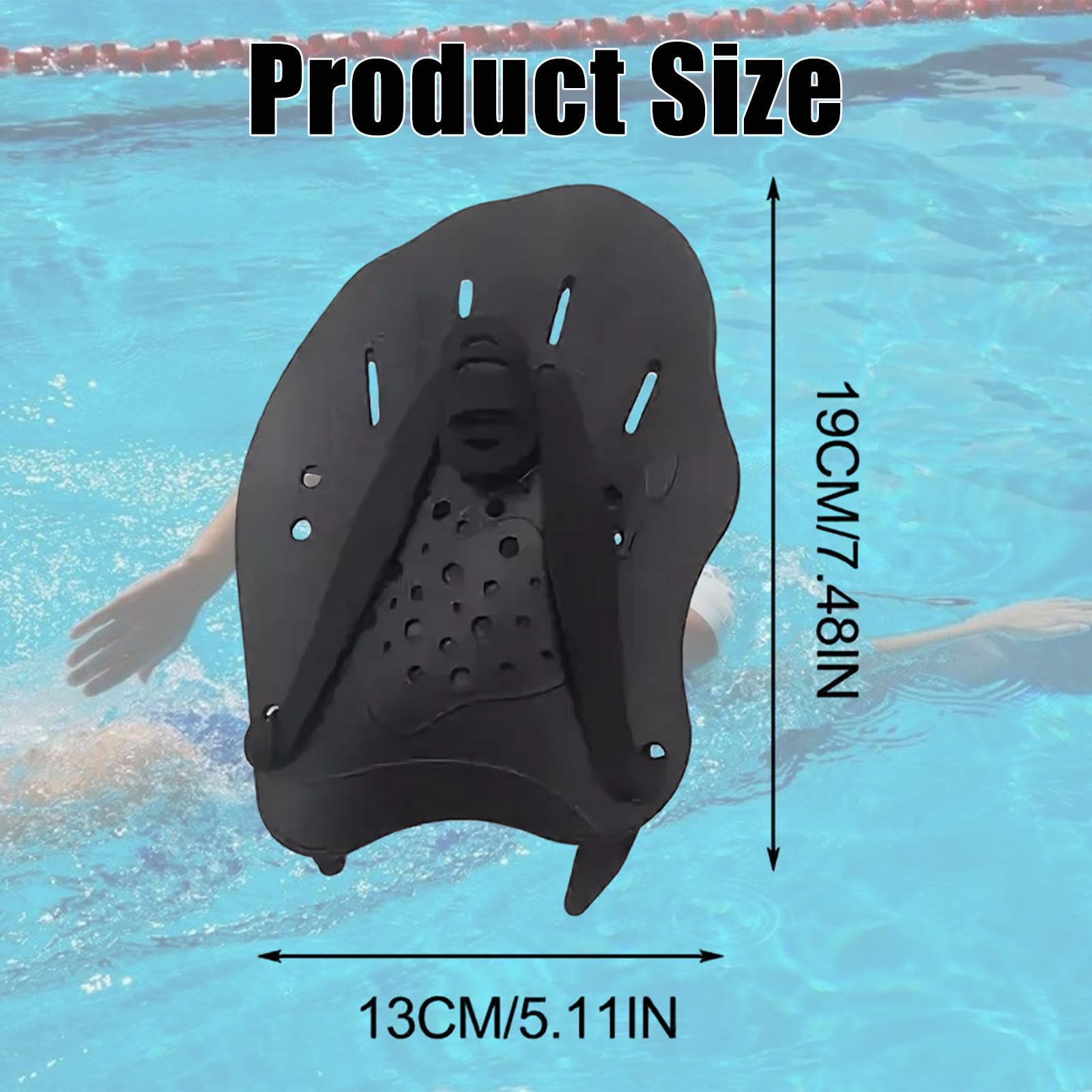 Pale Da Mano Da Nuoto, Pagaia Regolabile Per Nuoto, Pagaia Mano, Palette Per Allenamento Al , Per Il, Accessori Per l'Allenamento Per Adulti Unisex