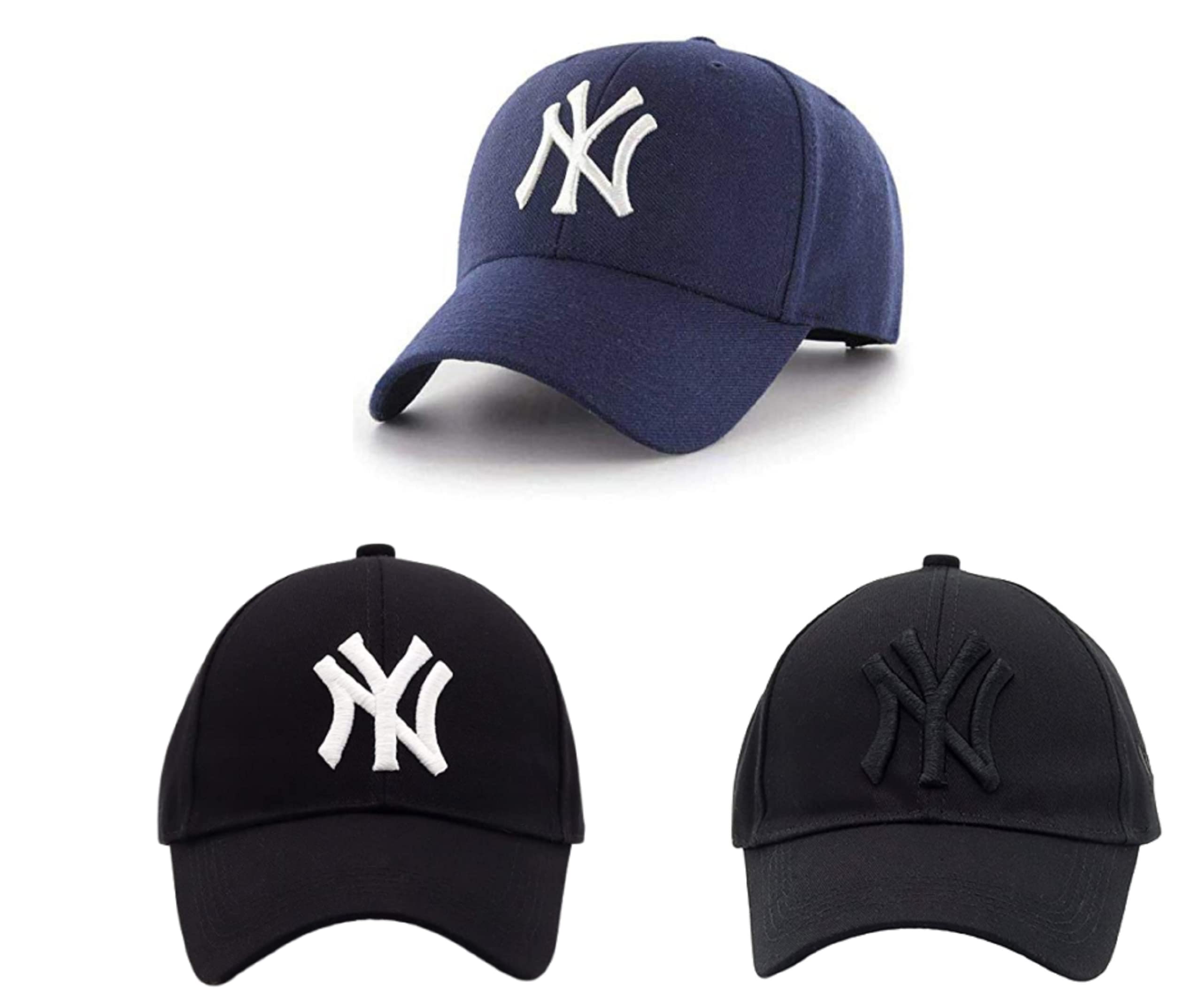 Cap Combo Pack of 3 Baseball Caps for Men and Women Stylish Unisex Cotton Caps Men for All Sports Football Cricket Running Dating Gifts Hat
