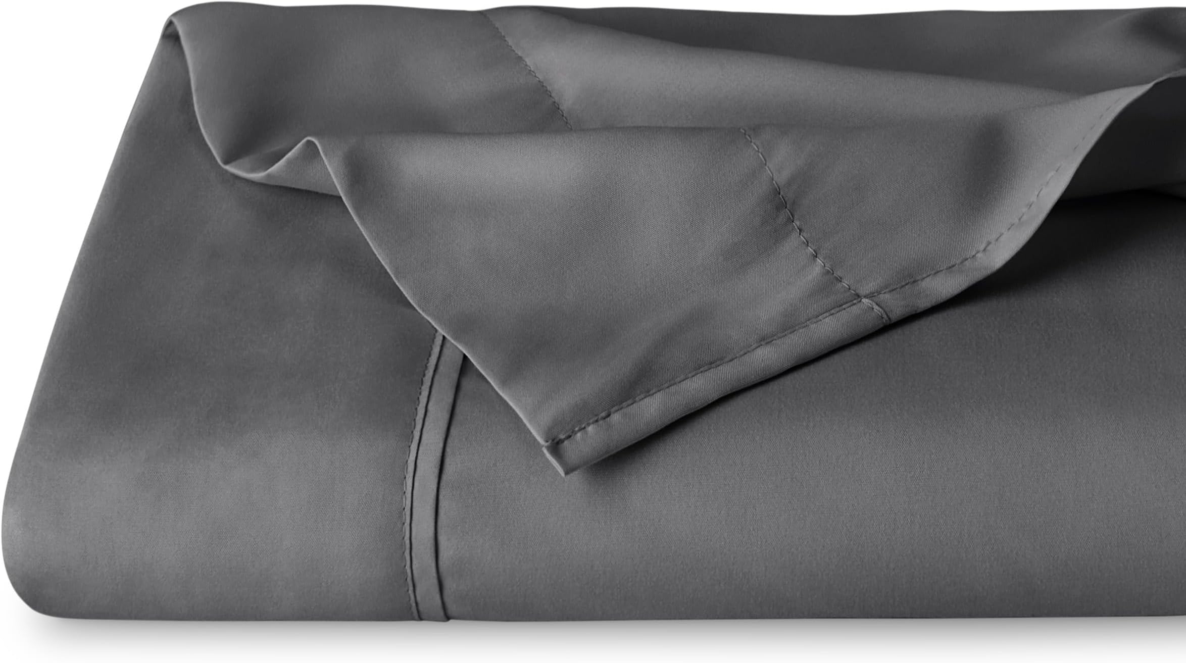 Bare Home King Flat Sheet - Premium 1800 Ultra-Soft Top Sheet - Hotel Luxury - Brushed - Easy Care - 1 King Flat Sheet Only (King, Grey)