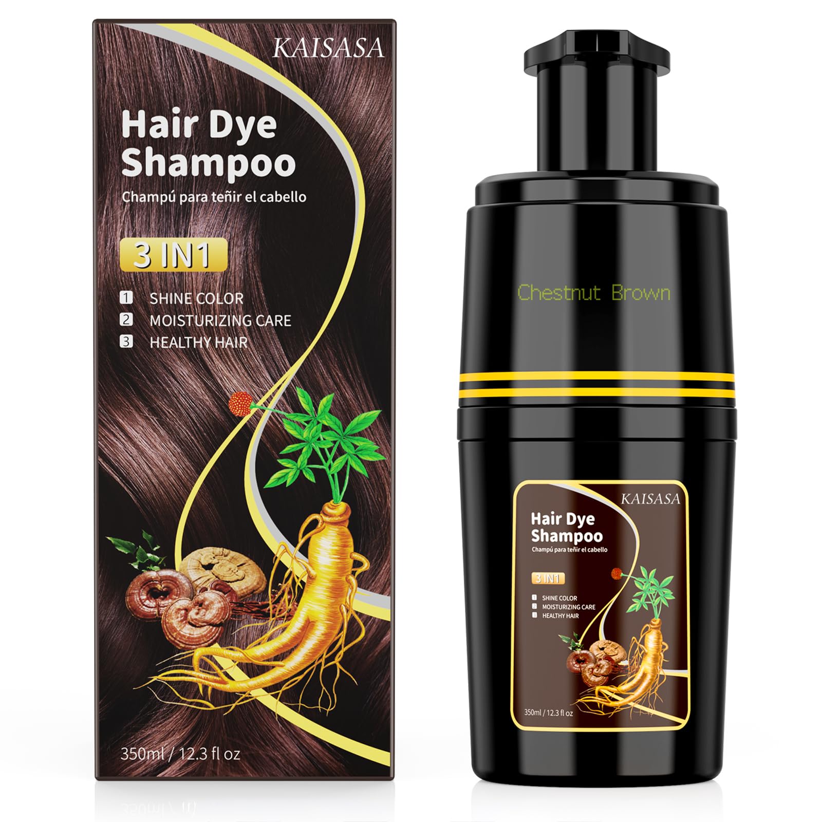 FORDAYS Hair Shampoo 3本セット Amazon.com : KAISASA Hair Dye Shampoo 3 in 1, Hair Color Shampoo