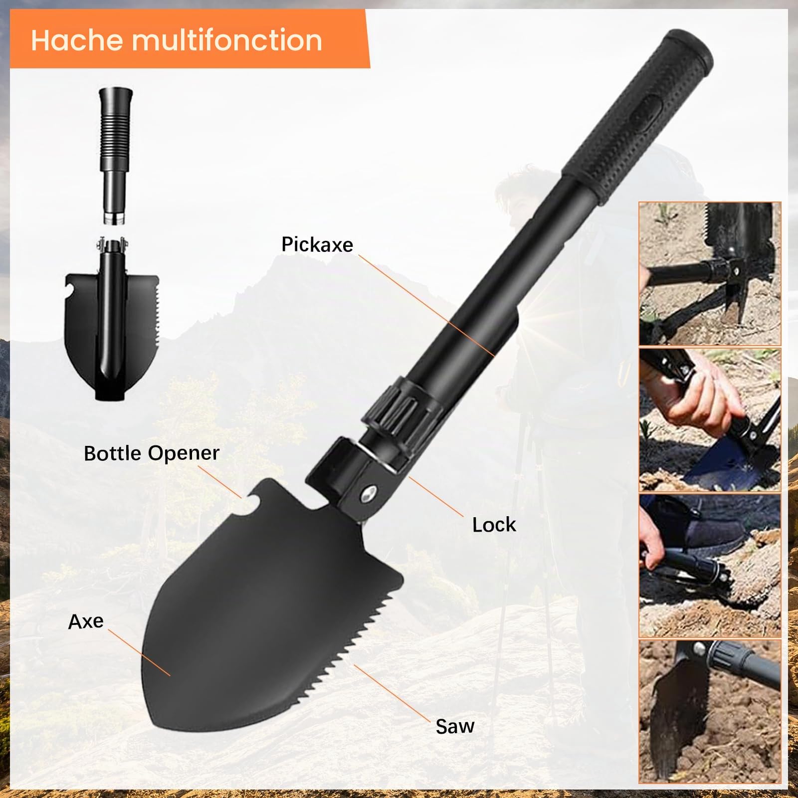 Kit de Survie d'urgence en extérieur, équipement de Survie pour Homme, Camping, Aventure, randonnée en Plein air