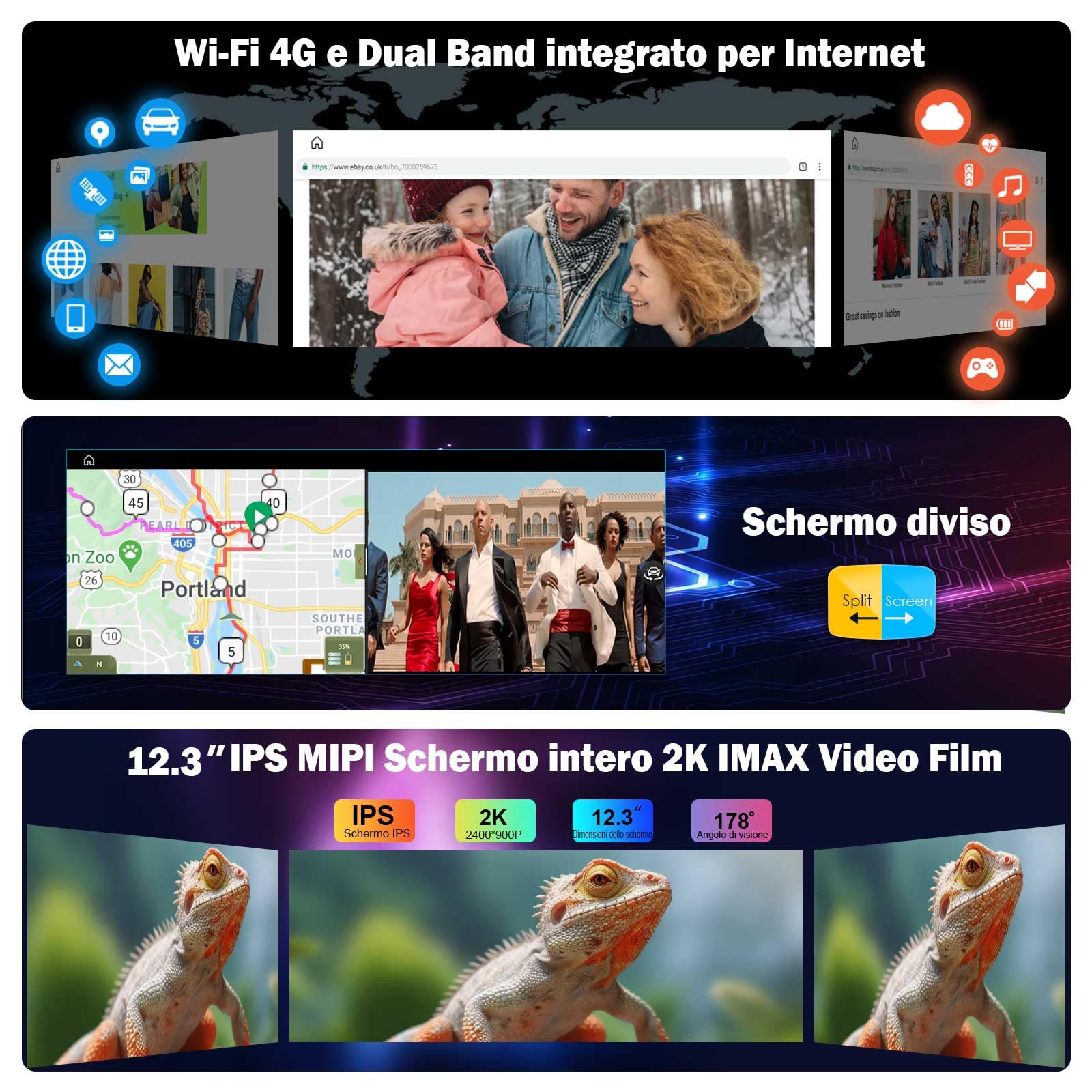 Erisin 12,3"8+128GB Android 16 Autoradio Carplay per BMW X1 E84 Sistema CIC | Snapdragon 668S 8-Core 2K IPS Schermo Wireless GPS Navigatore WiFi DAB+ Bluetooth 5.1 OEM Radio Canbus Idrive