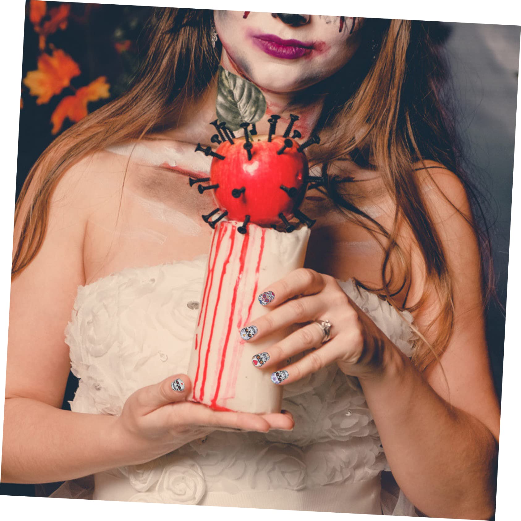 Ipetboom 80fogli Adesivi Per Unghie Halloween Stickers Decorativi Per Nail Facili Applicare Per Manicure Professionali