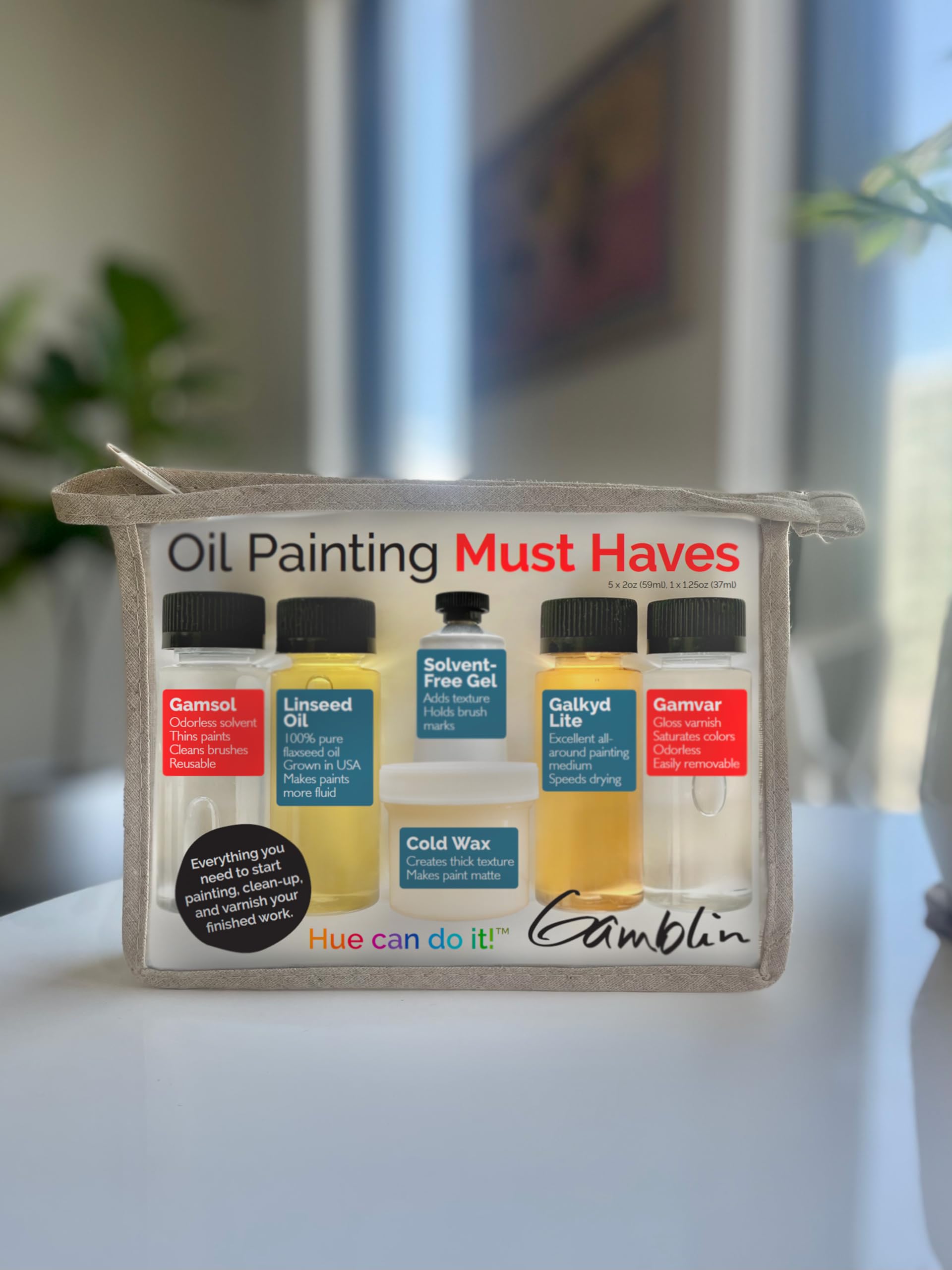 Gamblin Oil Painting Must Haves Mediums Set, Kit Includes 6 Gamblin Trial-Sized Mediums and Varnish - Image 4