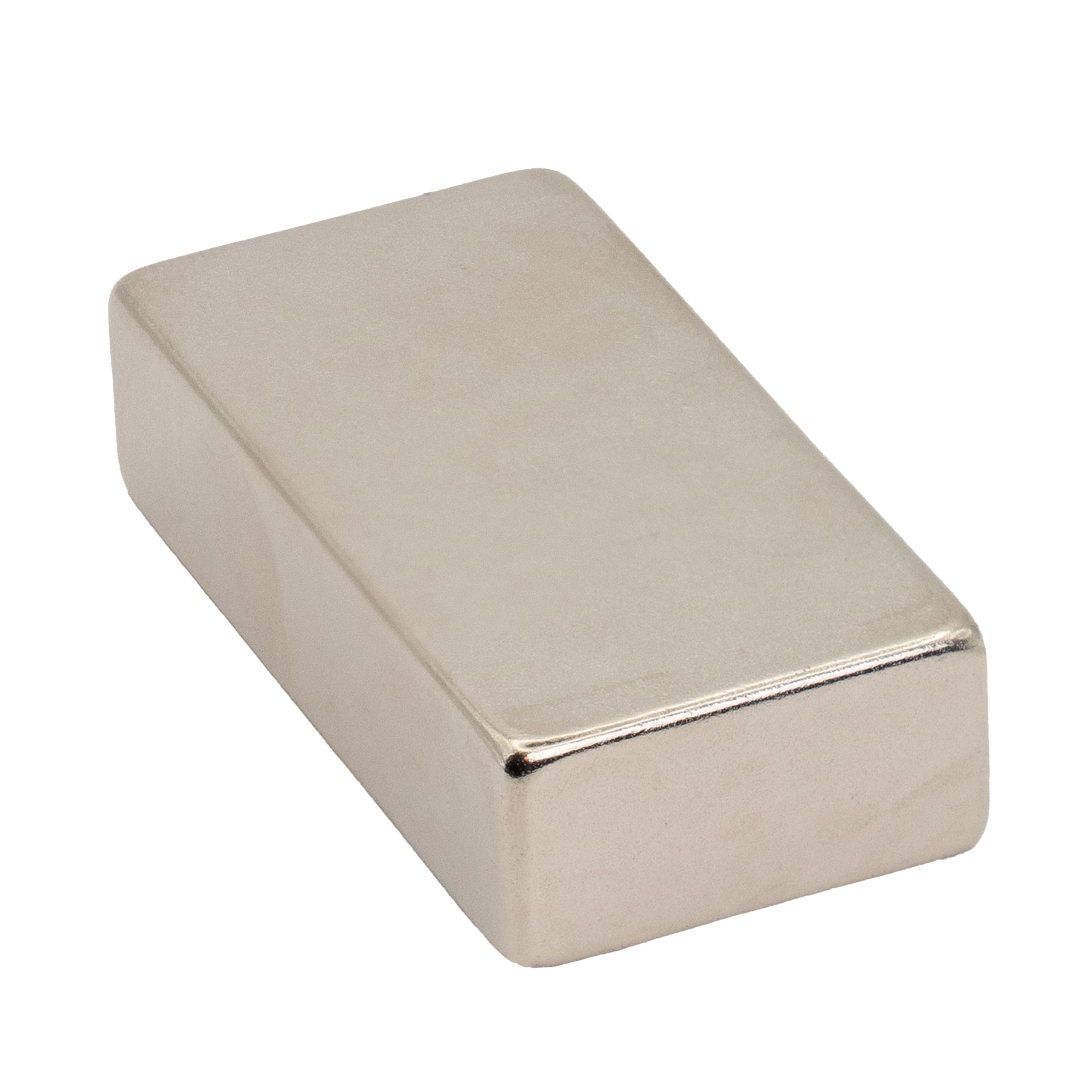 First4magnets Silver N42 Neodymium Magnet For Arts, Crafts, Model Making, Diy, Hobbies, Office And Home - 20Mm X 10Mm X 40Mm Thick - 11.2Kg Pull