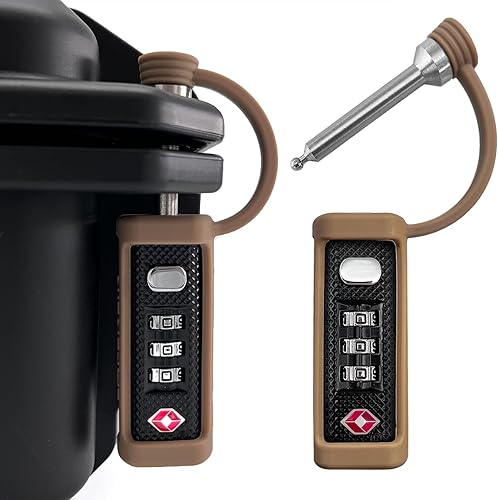 LAFENLIN Paquete de 2 cerraduras para pistola aprobadas por la TSA para funda de pistola, candado para caja de pistola para pistola segura para