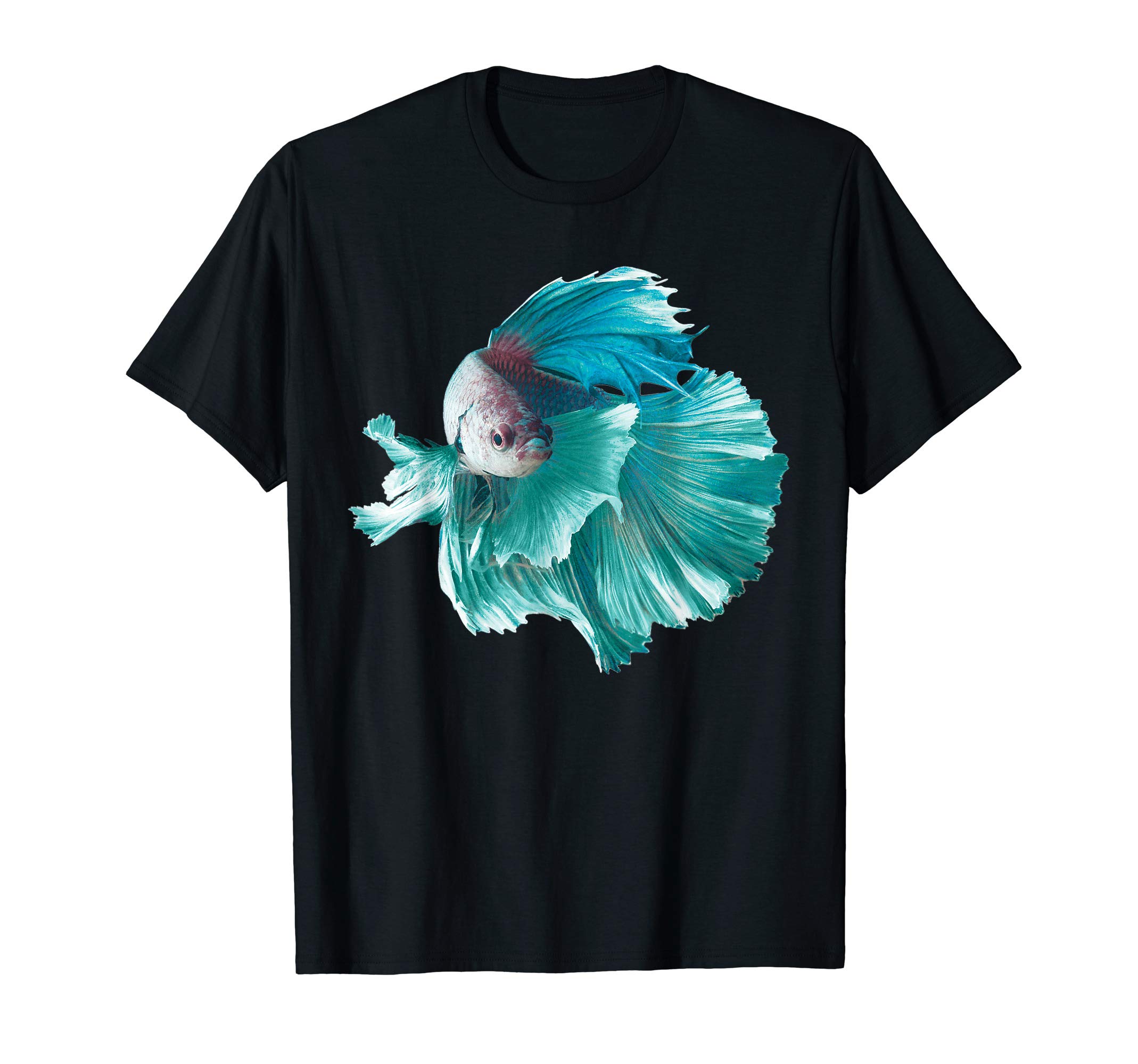 2Tees Funny Betta FishBetta Shirt Gift for Men Women Blue Dumbo Betta Double Tail T-Shirt