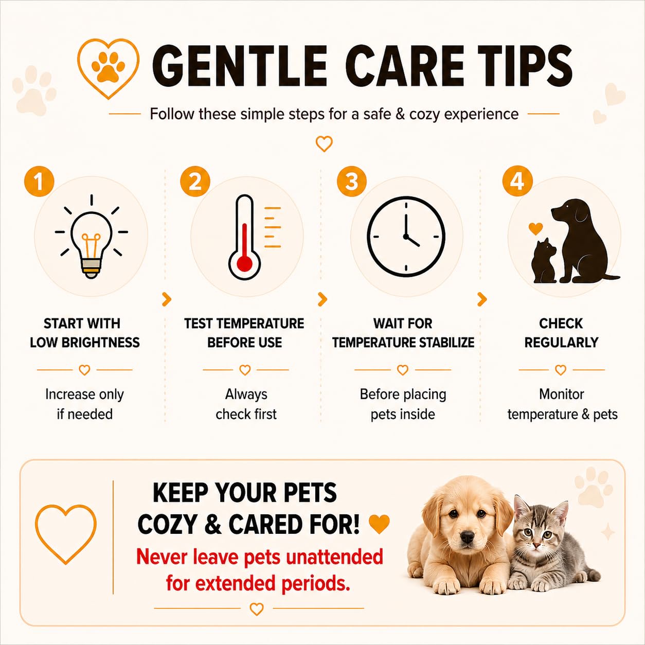 Incubadora para cachorros, incubadora de gatitos con calefacción, incubadora de cachorros para perros, incubadora para cachorros y gatitos recién nacidos
