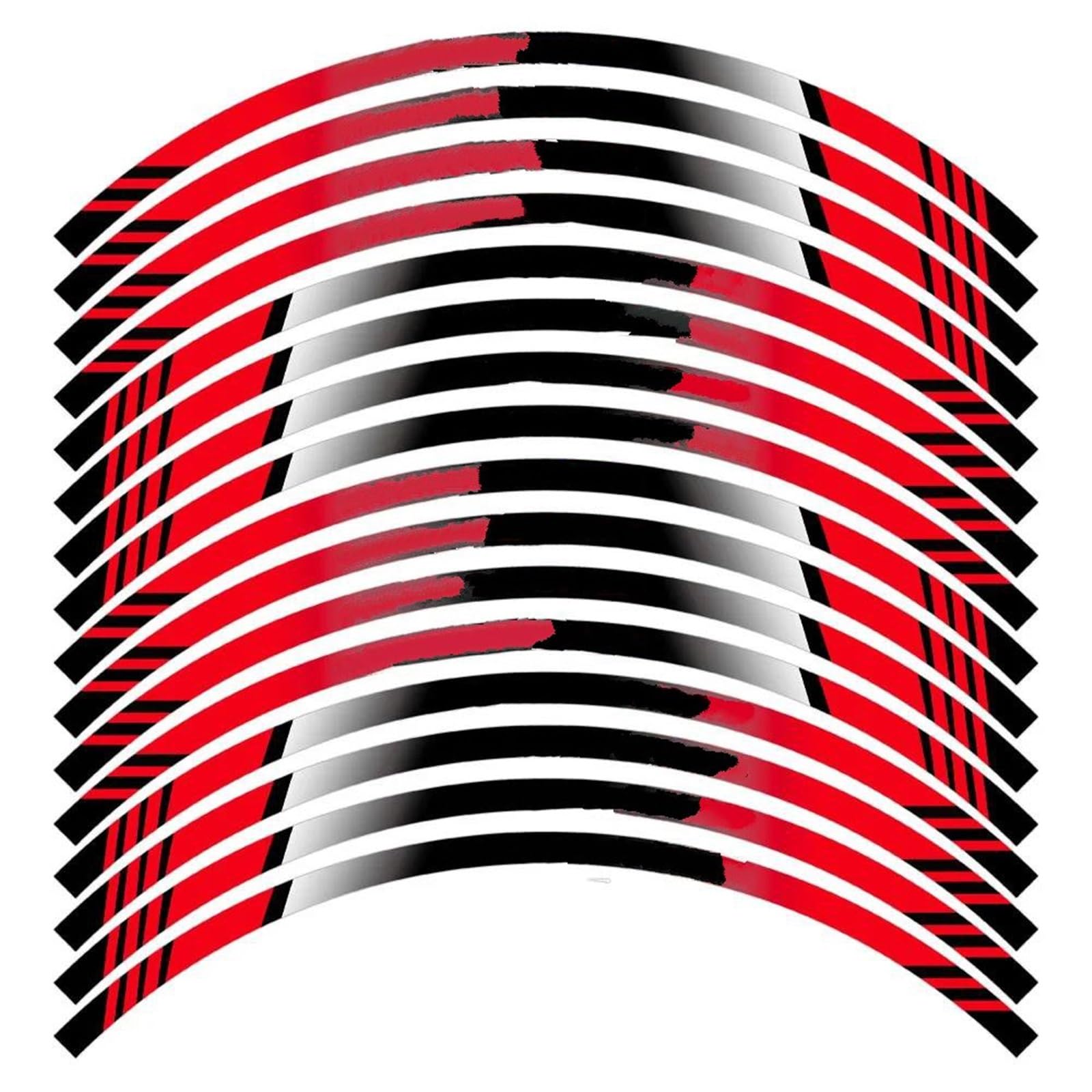 Reflective Motorcycle Wheel Sticker Racing Rim Stripe Tape Waterproof Decal for CBR1000RR CBR600RR Cbr250rr(Style 3)