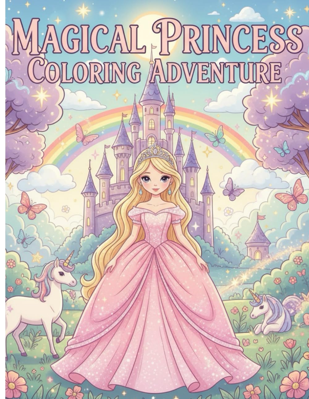 Magical princess coloring adventure: A Sparkling Fantasy Journey for Little Artists