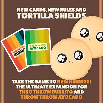 Exploding Kittens Block Block Burrito, 2-6 Players, Age 7+ Expansion
