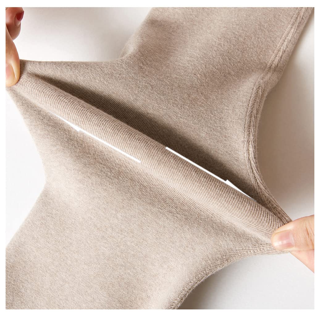 Legginsy dziewczęce, jednoczęściowy plus aksamitnie wyściełane legginsy z czystej bawełny, wysoka talia, ciepłe spodnie bawełniane super miękkie, wygodne, elastyczne, z podszewką