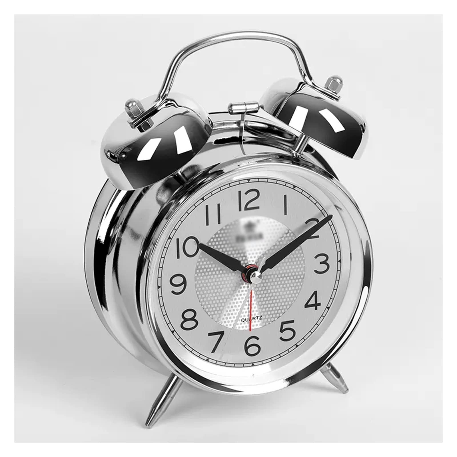 G5z9w3c7m2 Silver Loud Alarm Clocks Suitable For People Who Sleep A Lot, Dual Bell Alarm Clock, Analog, With Light, For Bedrooms(Silver)