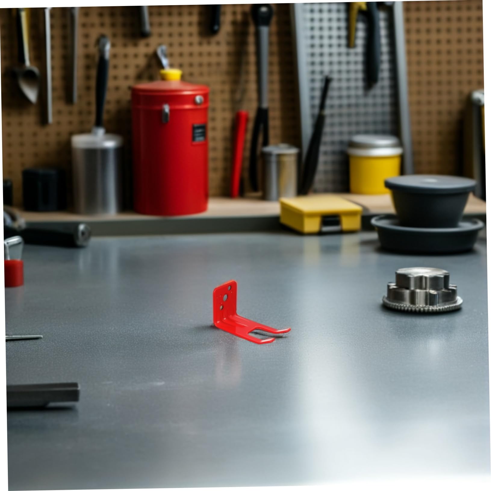 UKCOCO Estante Para Extintores Metálico Soporte De Pared Para Extintor Rojo Gancho De Pared Para Extintor Para Cocina y Oficina Fácil Instalación