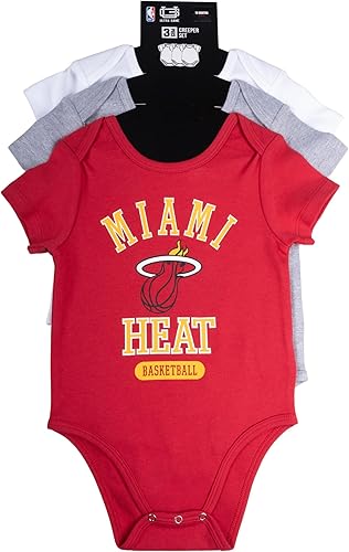 Miniatura 6 de NBA - Body de algodón súper suave para bebé, paquete de 3