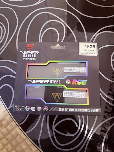 Patriot Viper Steel RGB DDR4 64GB (2 x 32GB) 3600MHz Kit