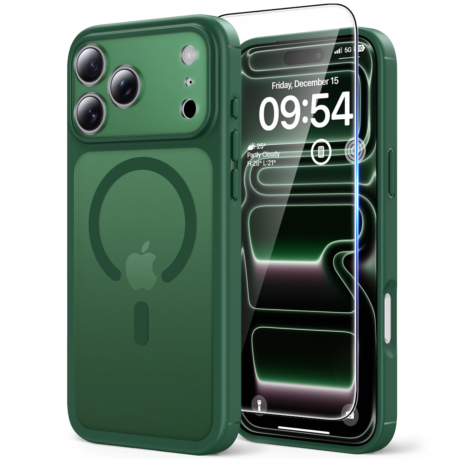 TAURI Funda para iPhone 13/iPhone 14, Compatible con MagSafe [No amarillea] con Vidrio Templado, Carcasa Nueva para iPhone 13/iPhone 14,Funda Ultra Fina antichoque - Transparente — view 106