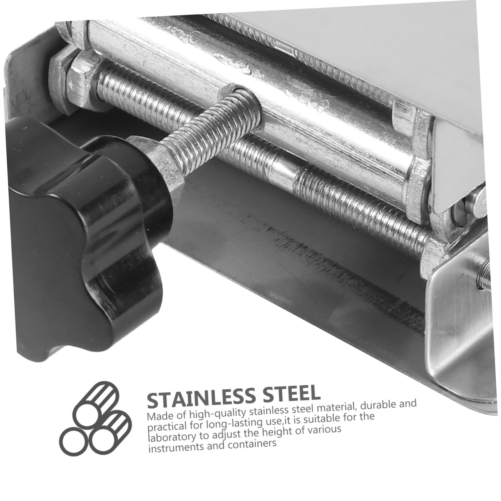 Mikikit Piattaforma Elevatrice in Acciaio Inox Per Banco Da Lavoro Supporto Forbice Per Laboratorio Resistente e Antiolio