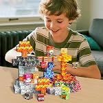 150 PCS Magnetic Blocks - Building Block for Kids Ages 4-8, Magnet Blocks Cubes Tiles Constructions Toys Girl Boy, STEM Educational Stacking Toy, Play Game Preschool Learning Gifts