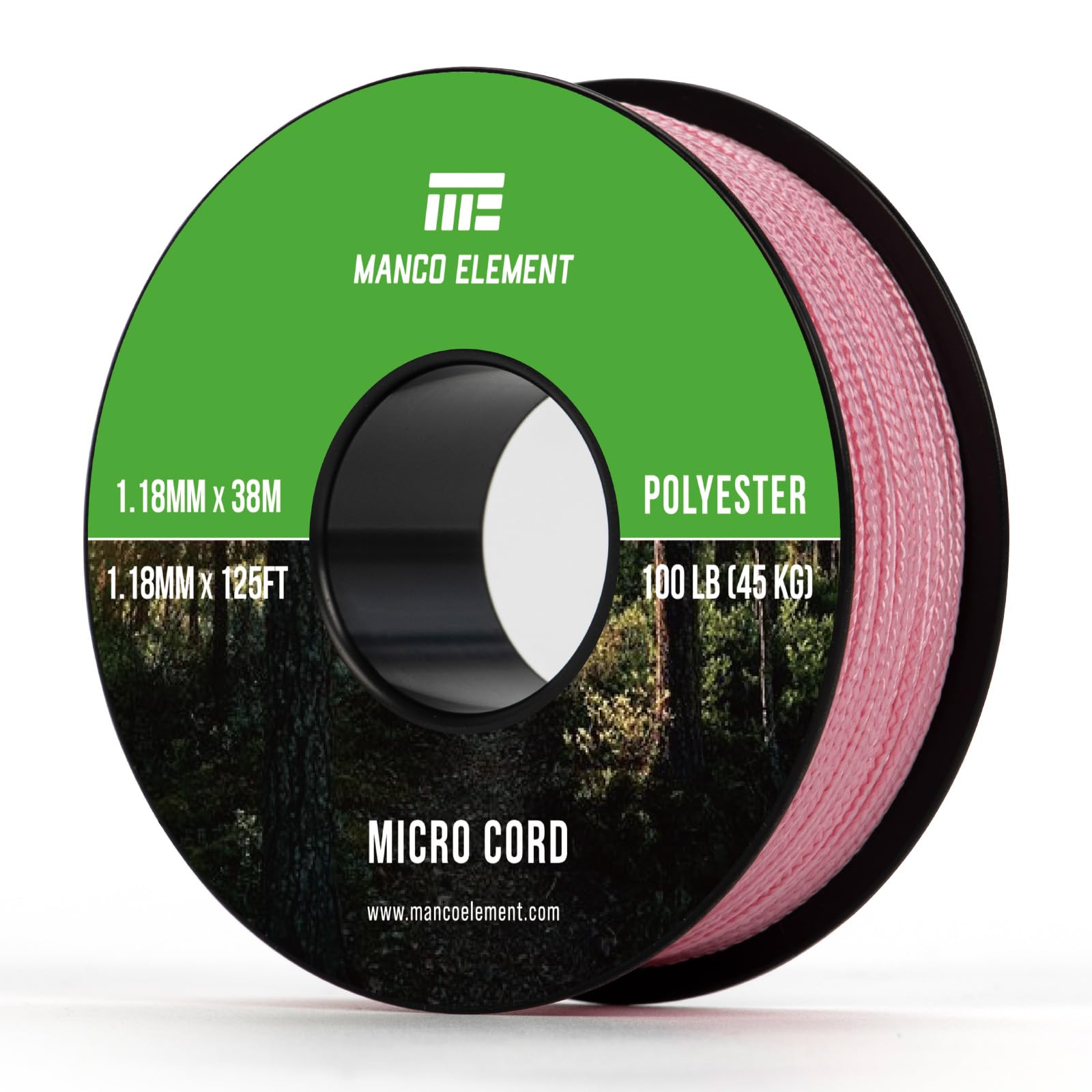 Manco Element Micro Paracord 1.18mm x 38m Micro Cord Thin Braided Rope