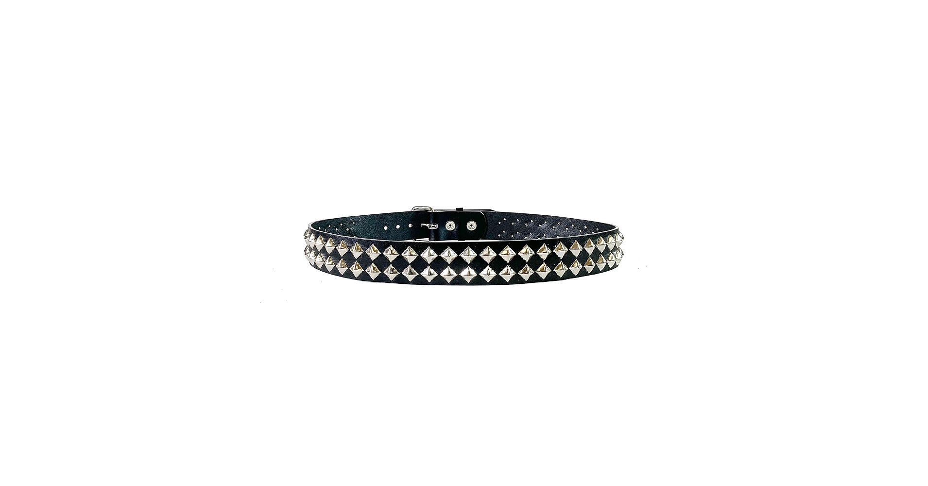 Amazon.com: Two Row Diamond Pyramid Stud Belt Made In USA