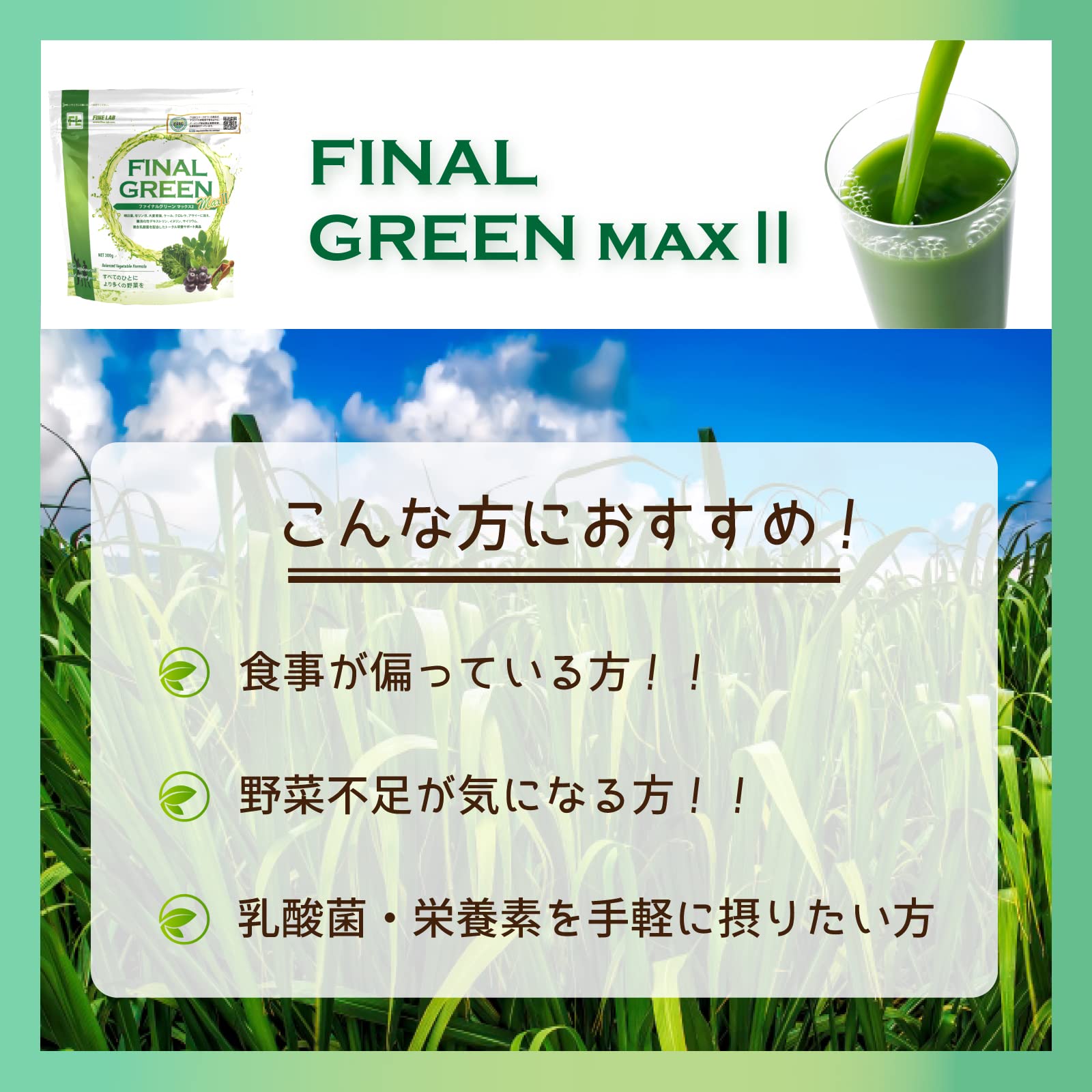 Amazon.co.jp: Fine Lab Final Green 10.6 oz (300 g) : Health 