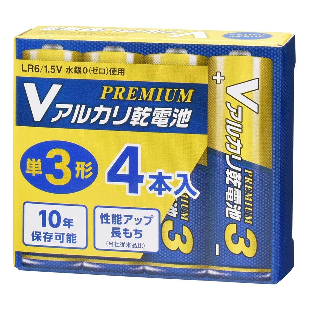 アルカリ Amazon | Lazos ハイパワー 水銀0使用 アルカリ乾電池 (単6（4本
