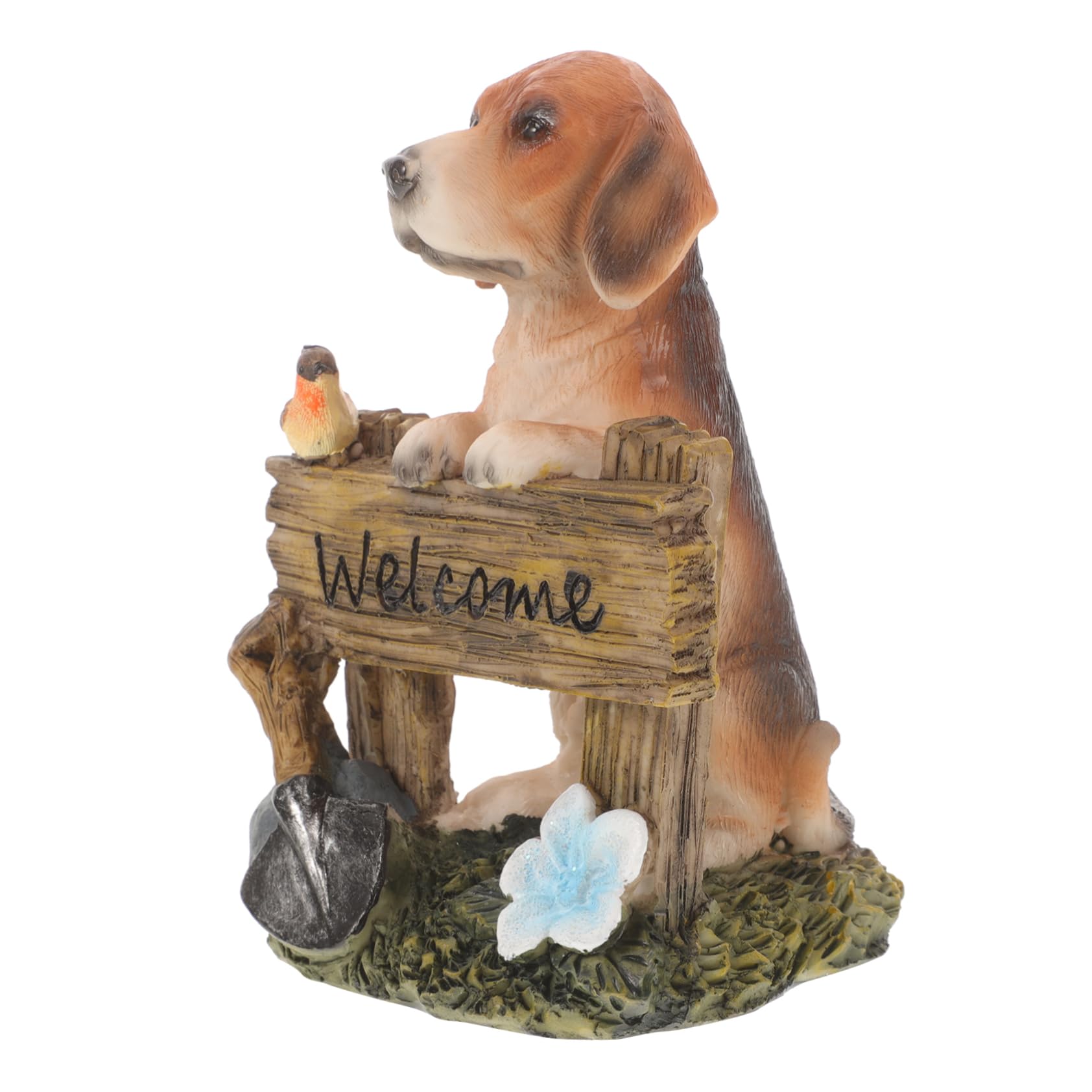 Amazon.co.jp: IWOWHERO 庭の装飾 庭の犬のウェルカムフィギュア