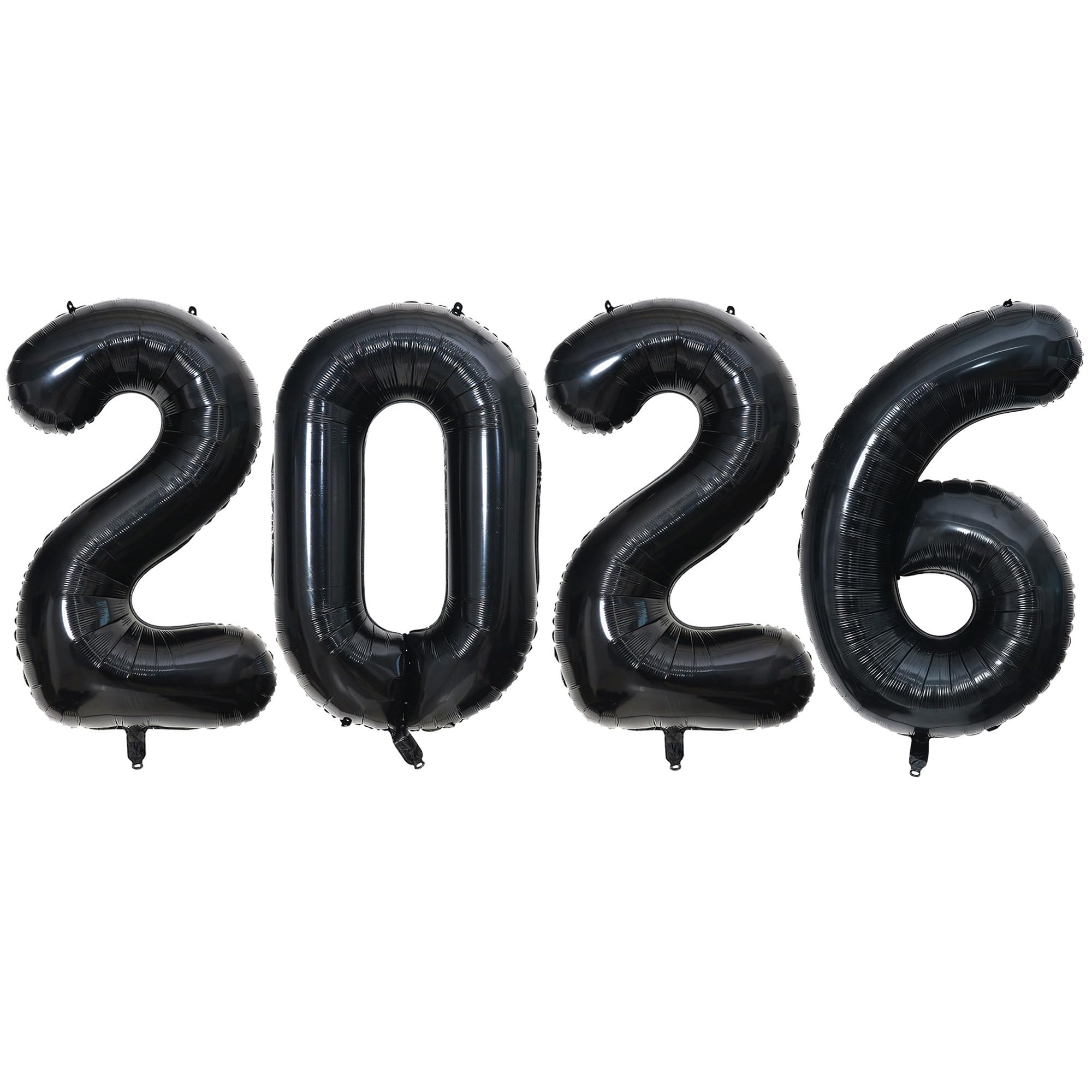 Photo 1 of Black 2026 Balloons, 40" Large 2026 Black Balloons Helium Mylar Foil Balloons for 2026 New Year Graduation Party Decoration