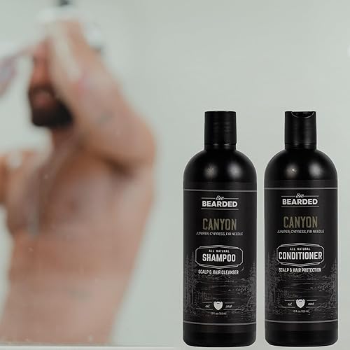 Miniatura 8 de Live Bearded Champú y acondicionador totalmente natural para hombres, promueve el crecimiento del cabello, fortalecimiento, acondicionador profundo,