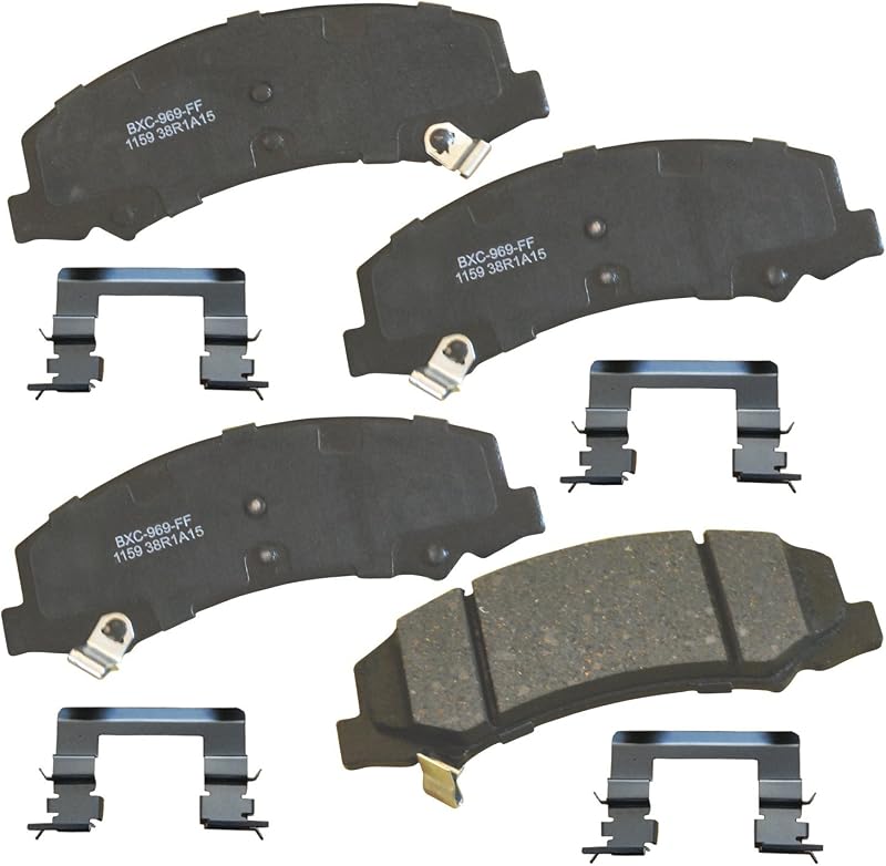 Pastillas de freno delanteras de cerámica Bendix Premium SBC1159 para modelos seleccionados Buick LaCrosse, Lucerna, Cadillac DTS, Chevrolet Impala, Impala Limited, Monte Carlo