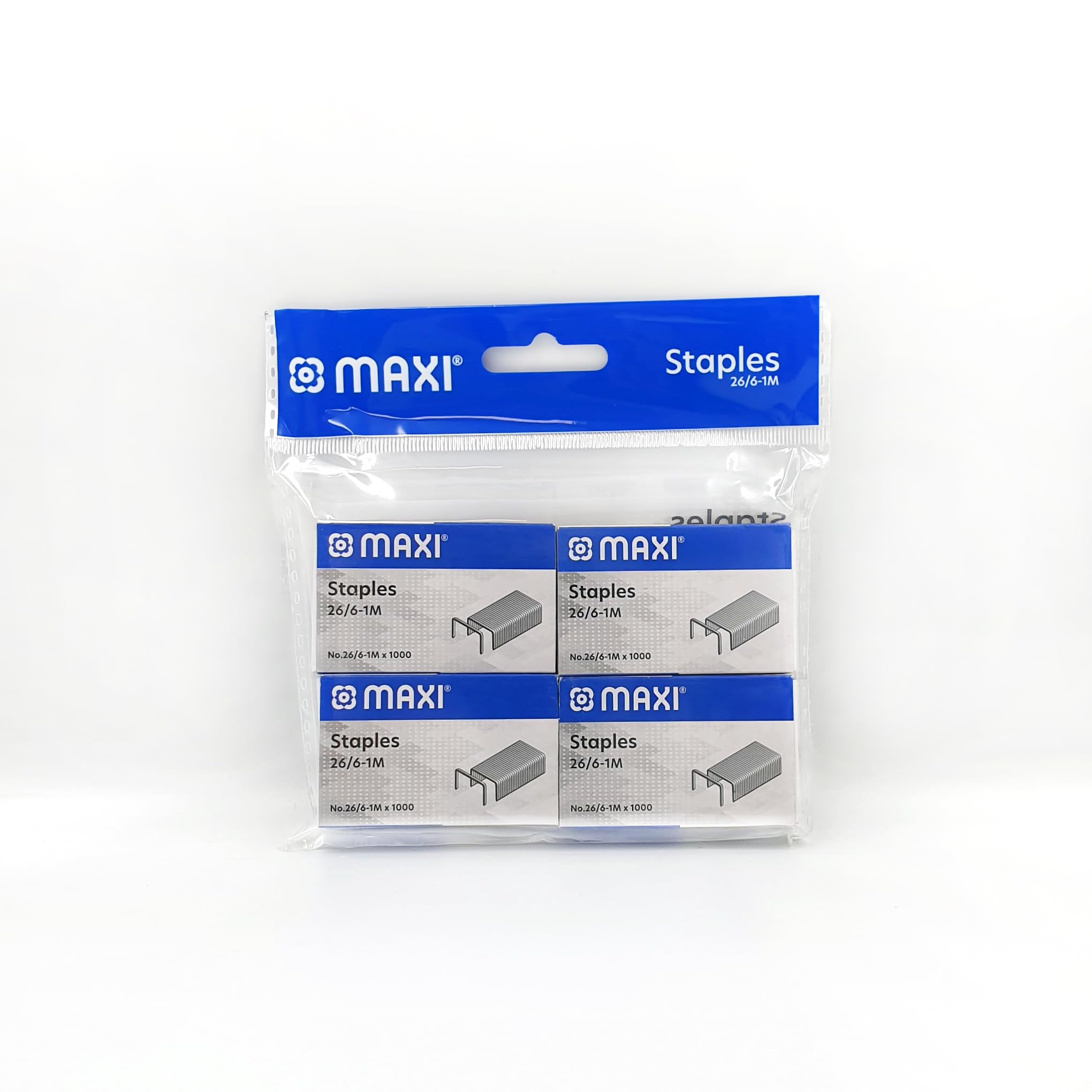 Maxi 26/6 Staple Pins 4Pkts in a Poly Bag (4000 Staples)
