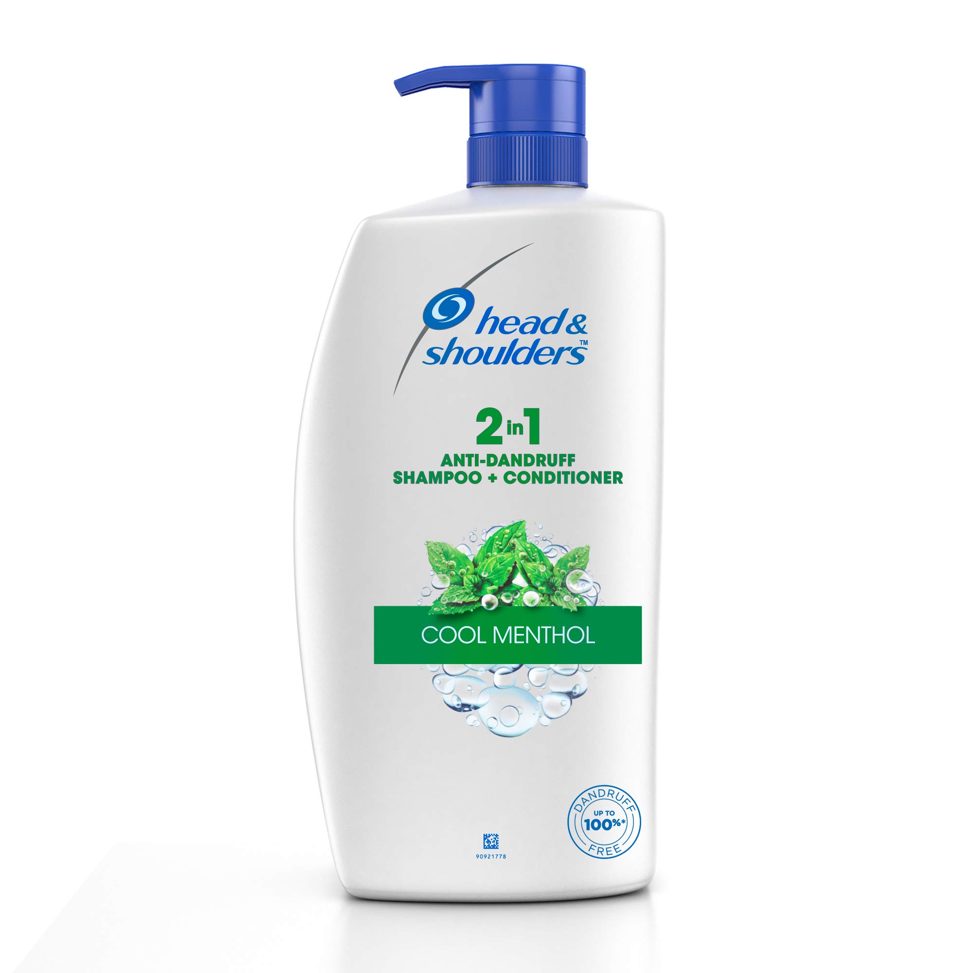 Head & Shoulders2-in-1 Cool Menthol Anti Dandruff Shampoo + Conditioner for Women & Men, 1L