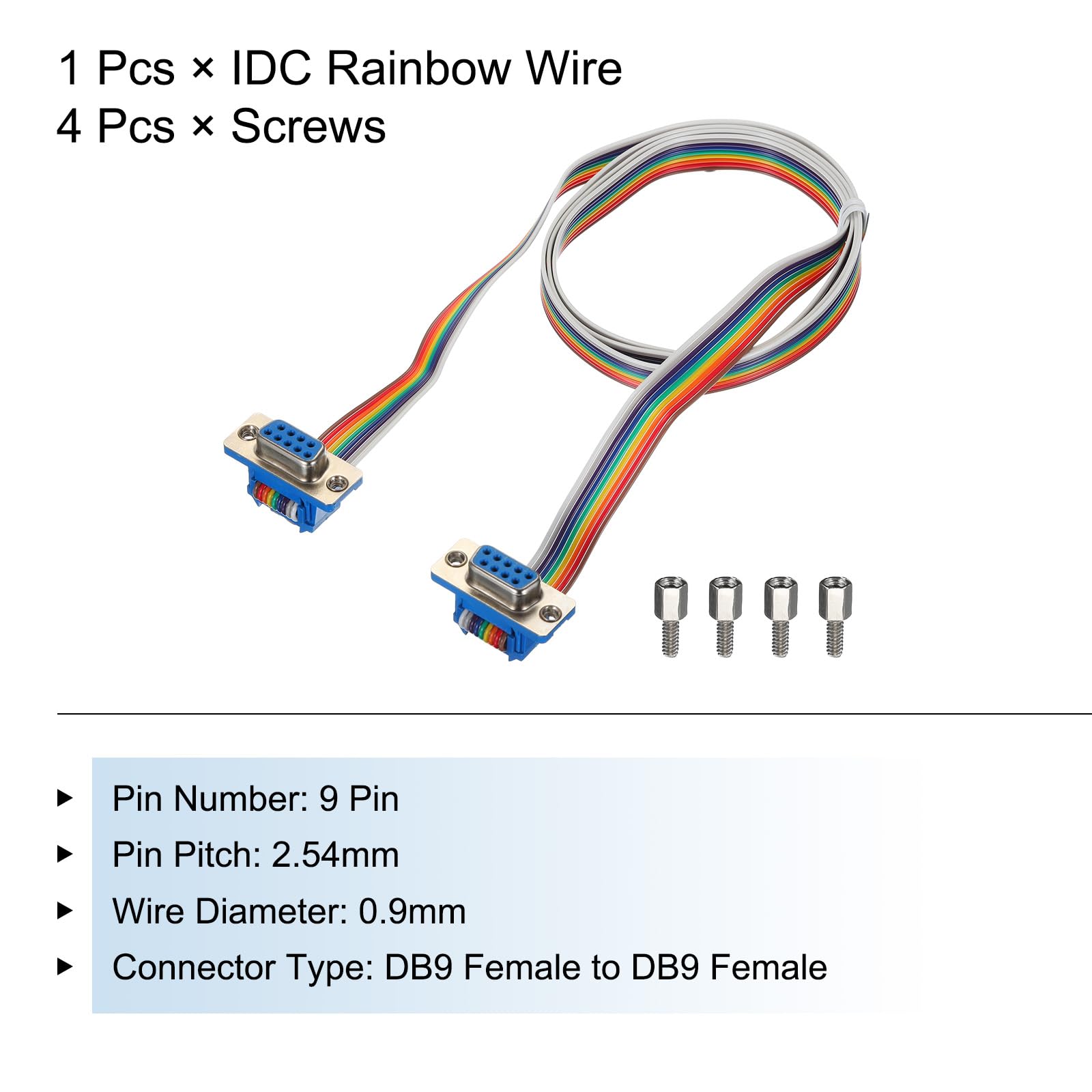 QUARKZMAN IDC Regenbogen Flachbandkabel - 40 Pin FC-Weiblich Für Elektronik Projekte