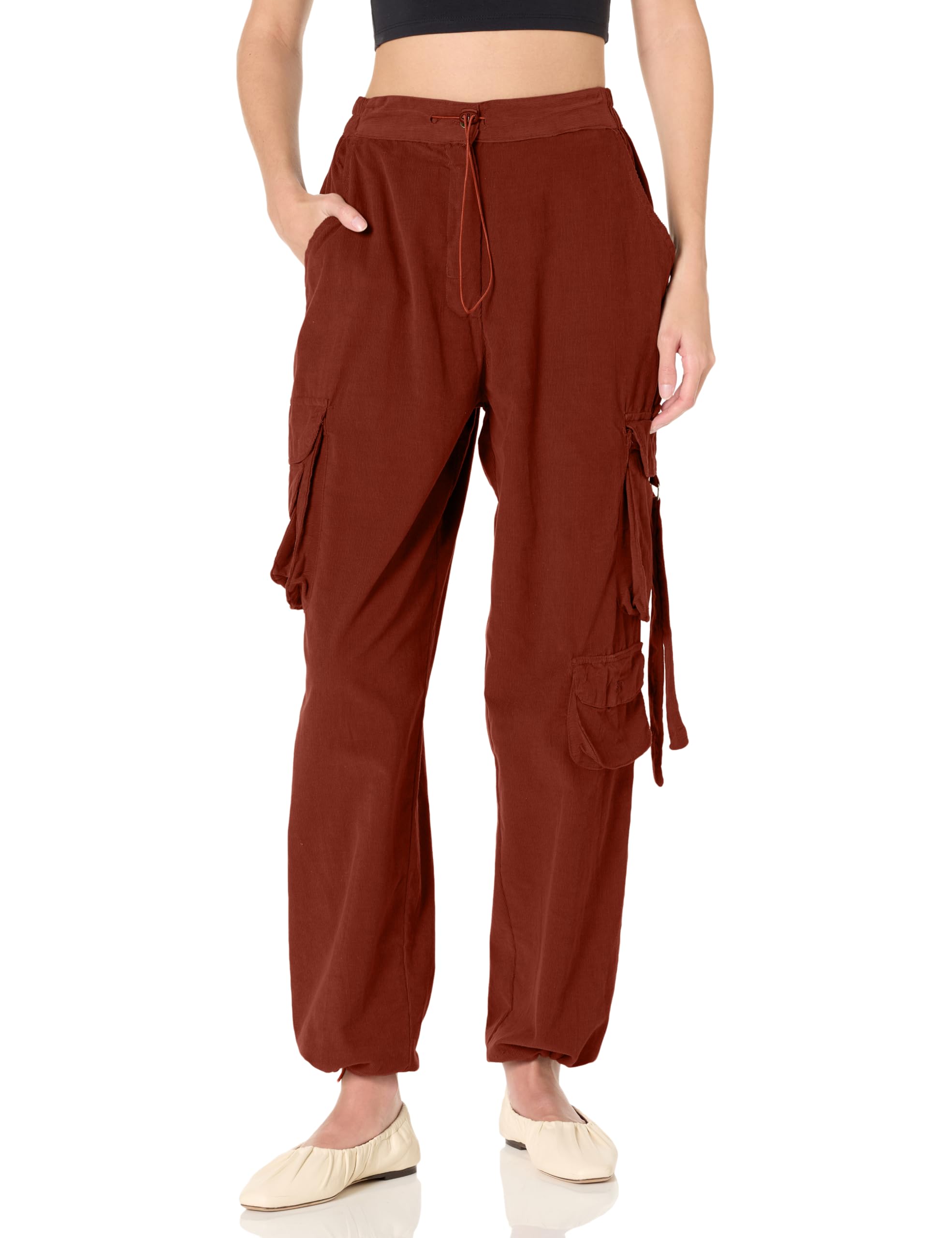Angie Womens Enzyme Wash Jogger Pants