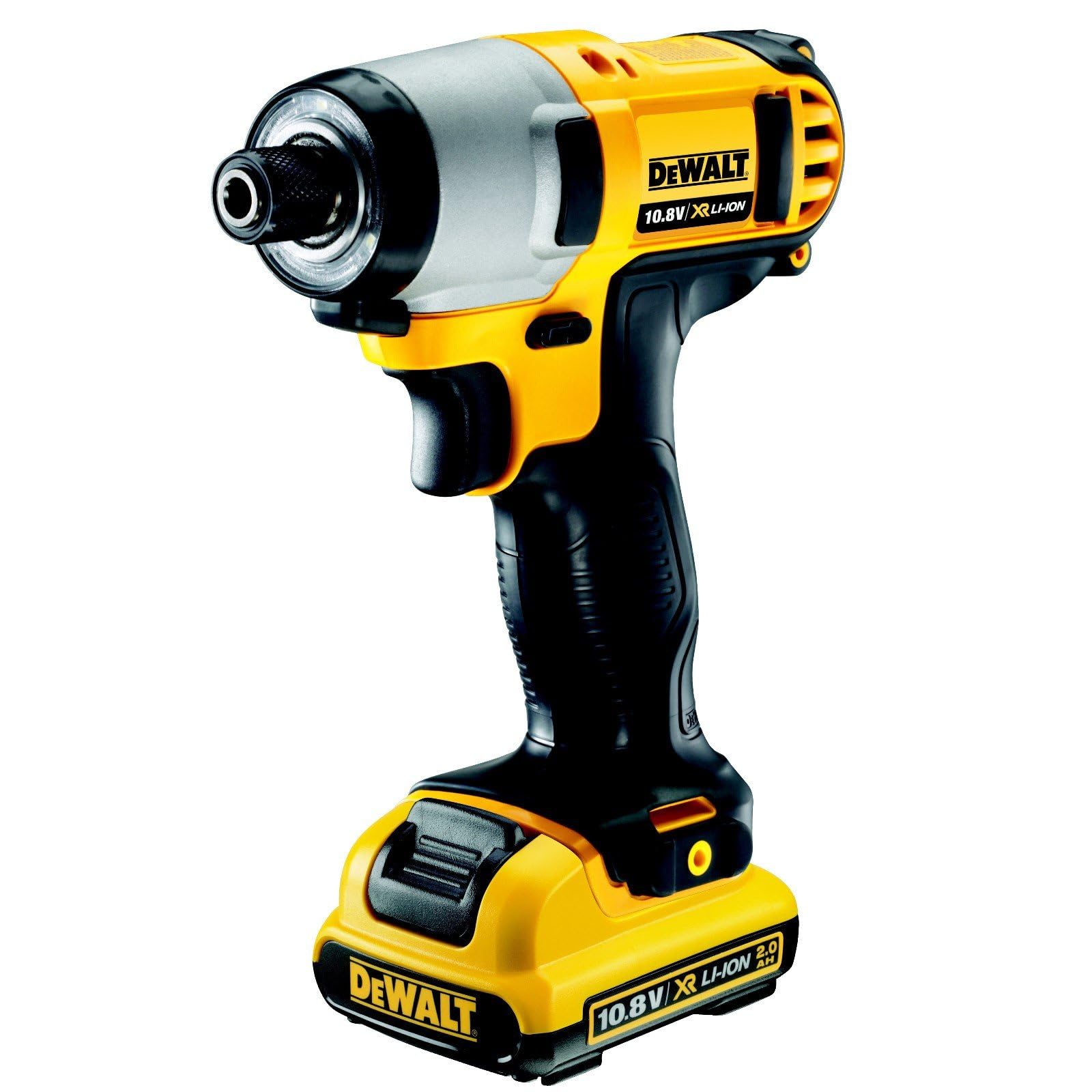 DEWALT DCF815D2-​QW Trapano Avvitatore a Impulsi Attacco 1/​4", 2.0 Ah, con Doppia Batteria in Valigetta, 10.8 V