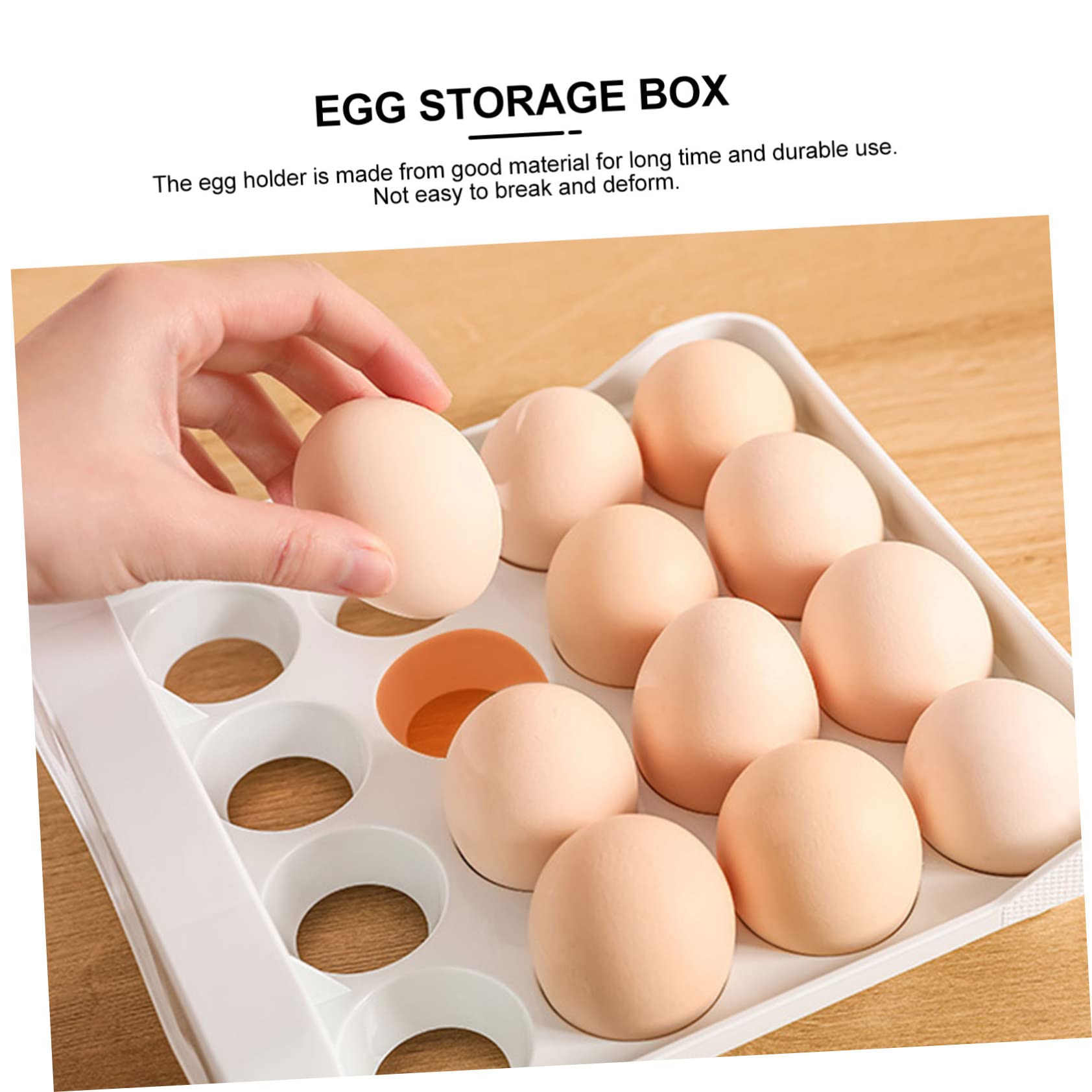 COLLBATH Boîte à Œufs Transparente à Tiroirs Double Couche en Plastique Pp et Pet, Organisateur Réutilisable pour Réfrigérateur, Facile à Déplacer et Garde Œufs Frais la Maison