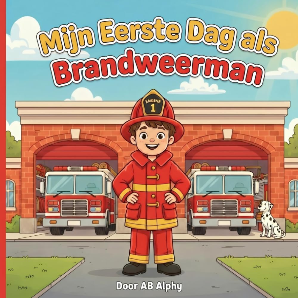 Mijn Eerste Dag als Brandweerman: Een Leuk Avontuur over Moed, Teamwerk en Helpen