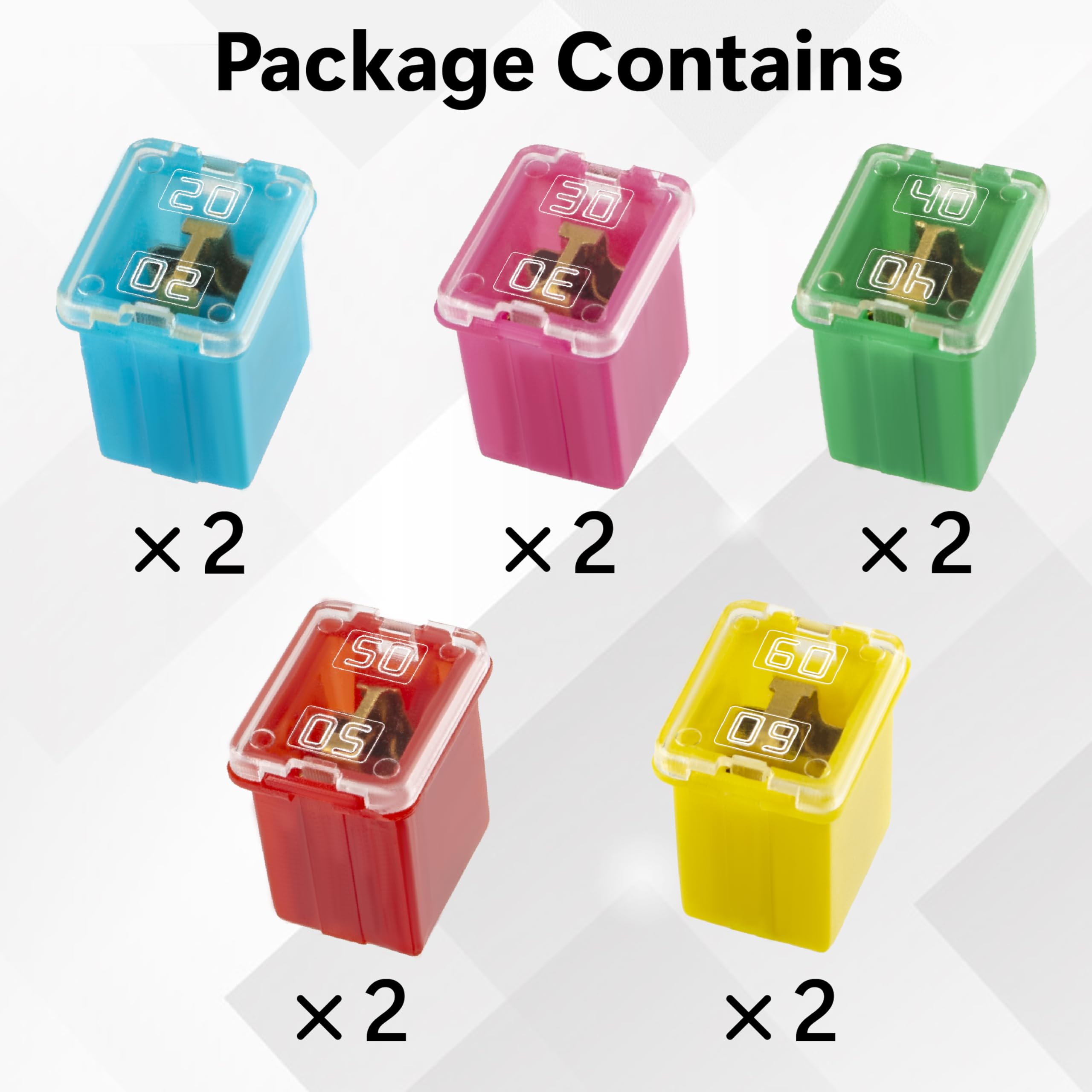 BFXM Automotive Fuse Kit - 10 Low Profile Fuses -2 BFXM Automotive Fuse Kit - 10 Low Profile Fuses -2