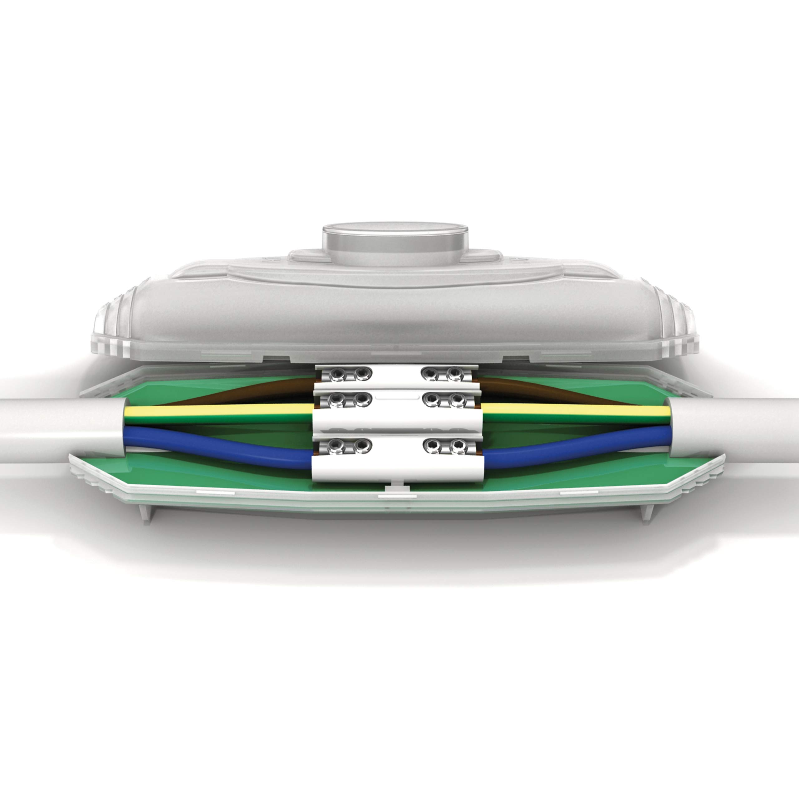 Línea de cupones del kit de submarino ETELEC, en resina de estado sólido, cables de hasta 5 polos, colocando cavidotti, aire, natación, swards incluidos (diámetro del cable Min 8 máx 26 mm)