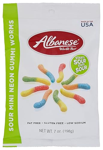 Albanese Gummi Sour Mini WORMS7OZ
