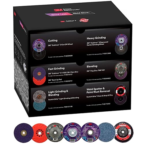 3M Grind Less Weld More Promo Kit, 67115, 4-1/2 in Discs, 16 Piece Welding Kit for Cutting, Grinding, Blending, Finishing, Rust Removal, Deburring