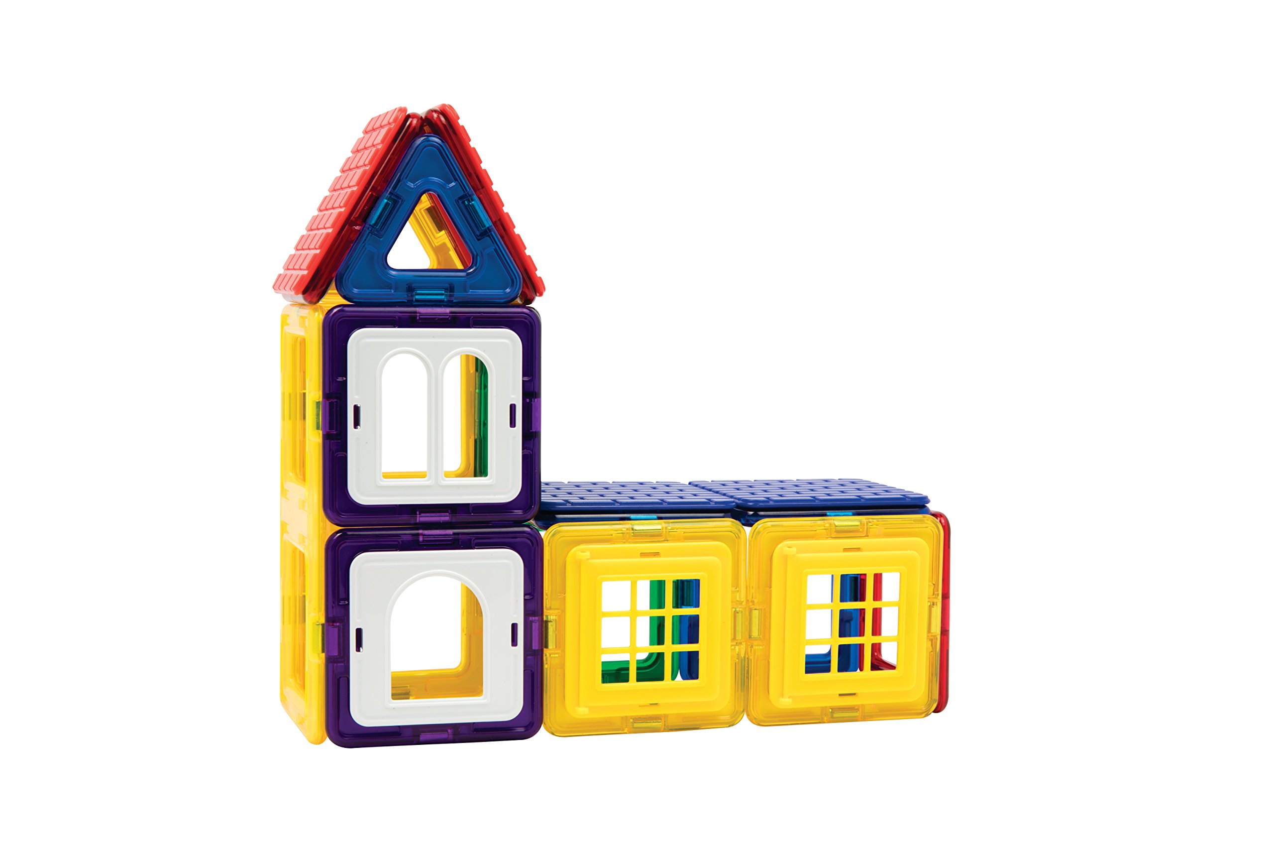 Magformers Wow House Magnetic Building Blocks Tiles Toy. Makes 20 Different Houses. Comes with Extra Puzzle Play Sheets And Building Cards Guides for Younger Children.