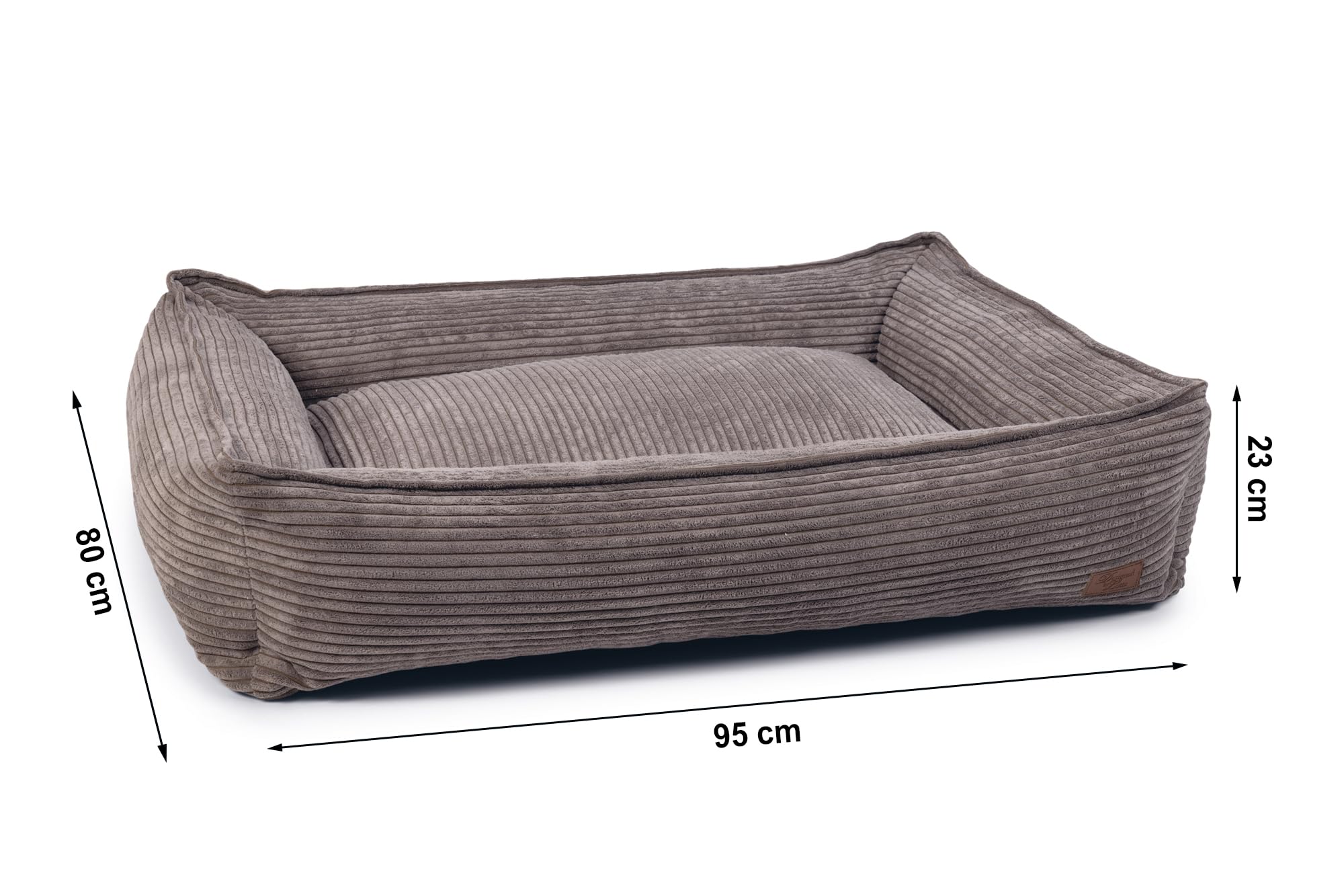 Designed by Lotte Ribbed, cuccia per cani, marrone, 95 x 80 x 23 cm