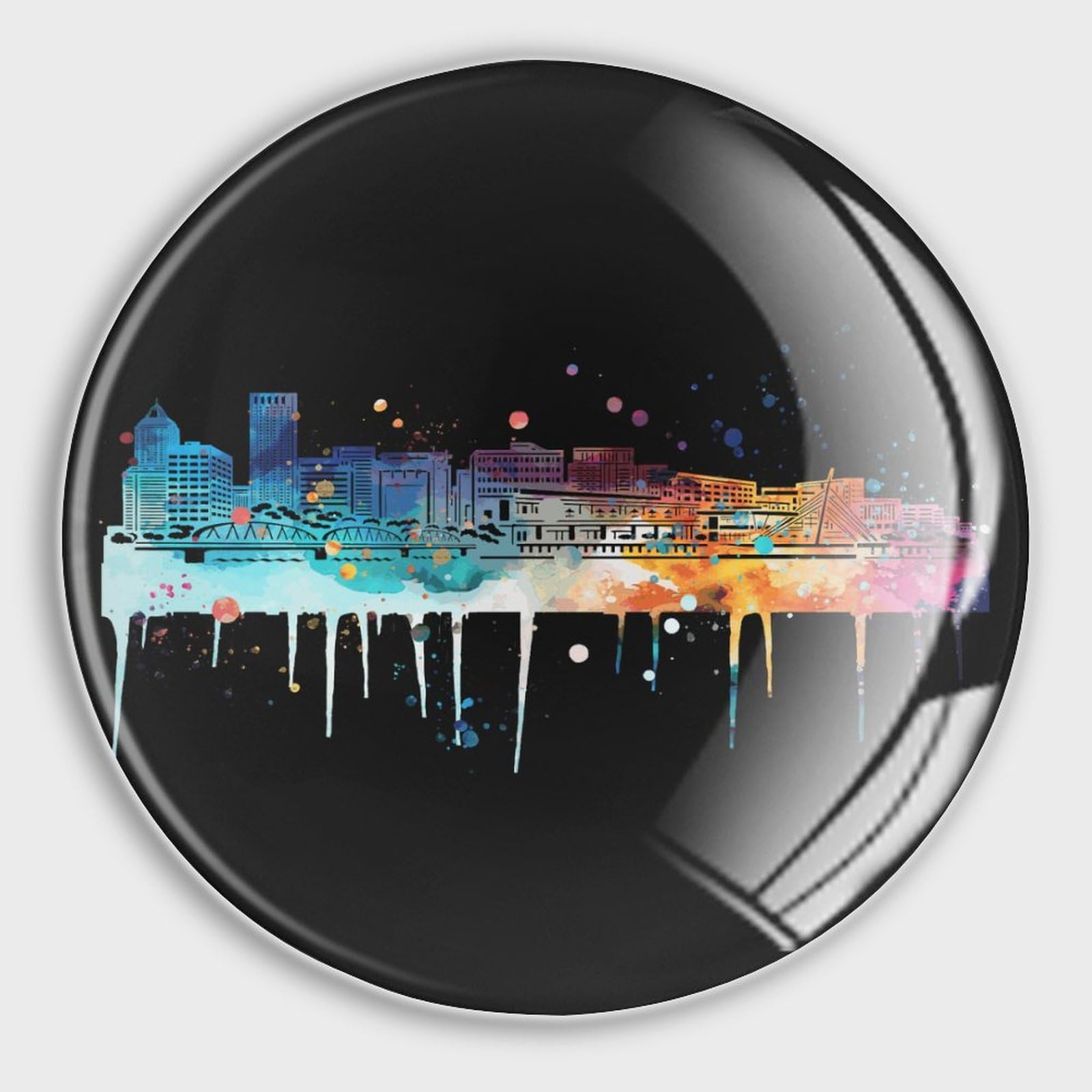 Aimants en verre Skyline pour fixer vos notes sur réfrigérateur et tableau